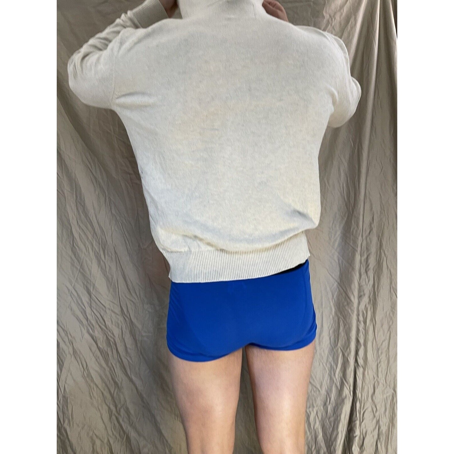 men's beige american eagle medium hoodie pullover sweater