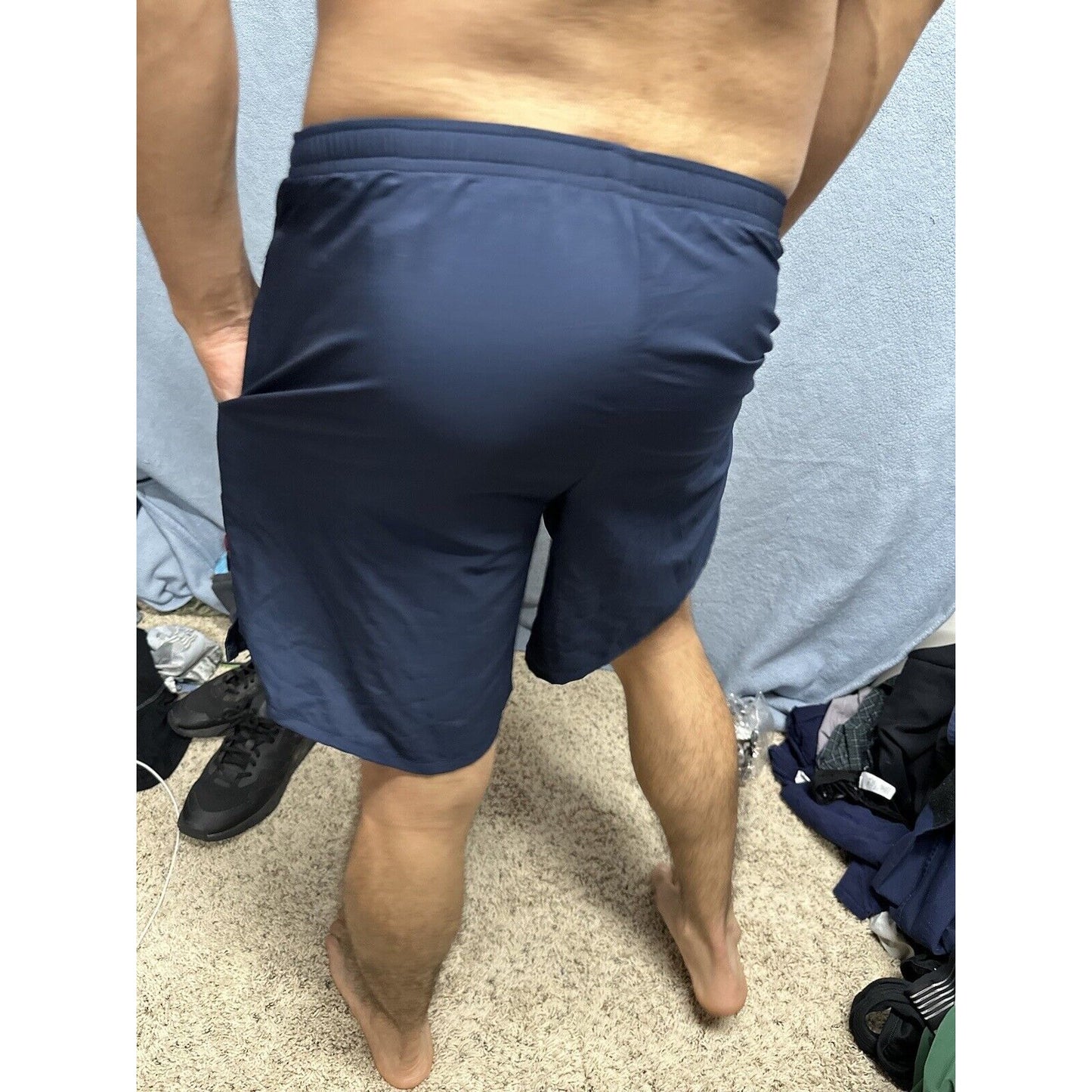 Men’s New Balance Medium Navy Uniform Pt Shorts Blue