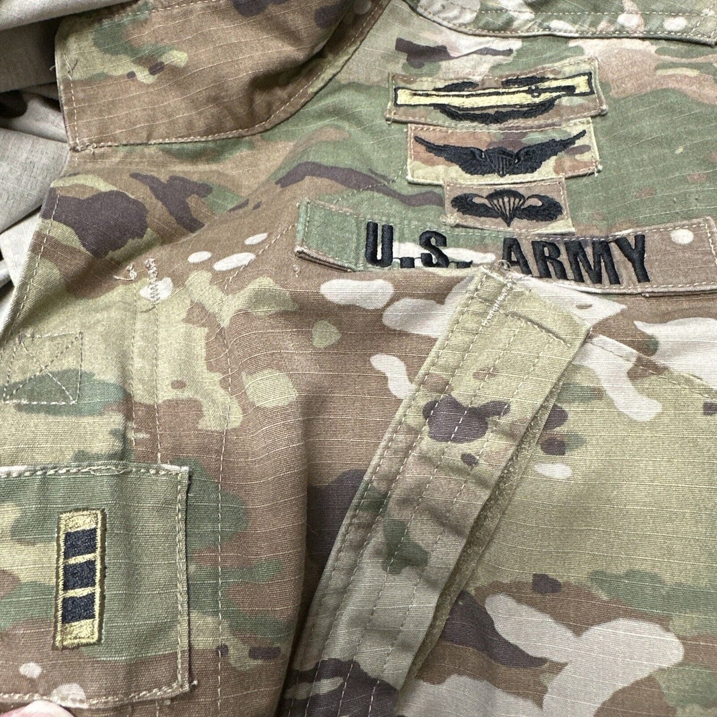 Men’s Warrant Officer Rank Ocp Top Blouse Army Air Force Combat Small Short