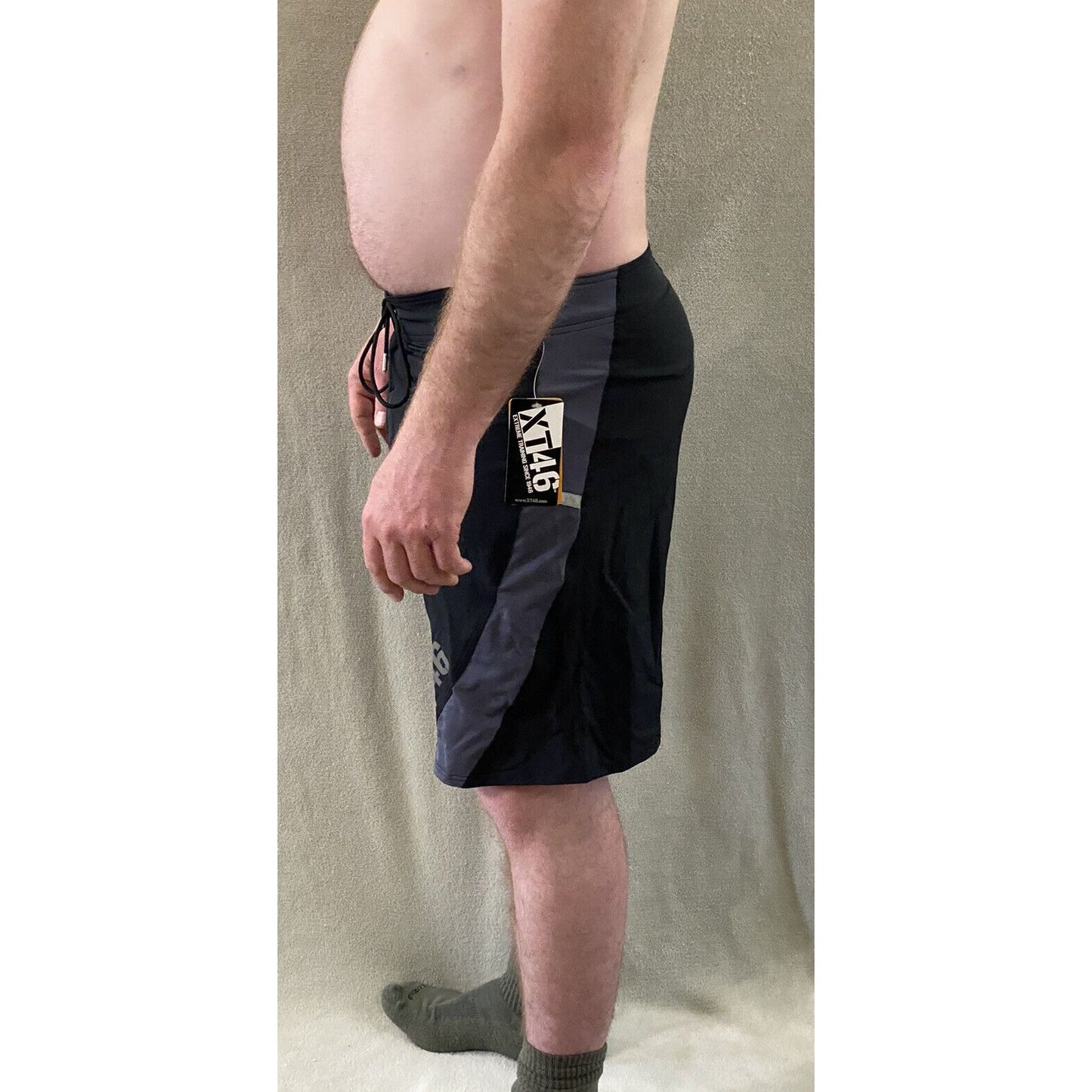 Soffe Extreme Training XT46 Men’s 34 Med Black & Gray Utility Board Shorts NWT