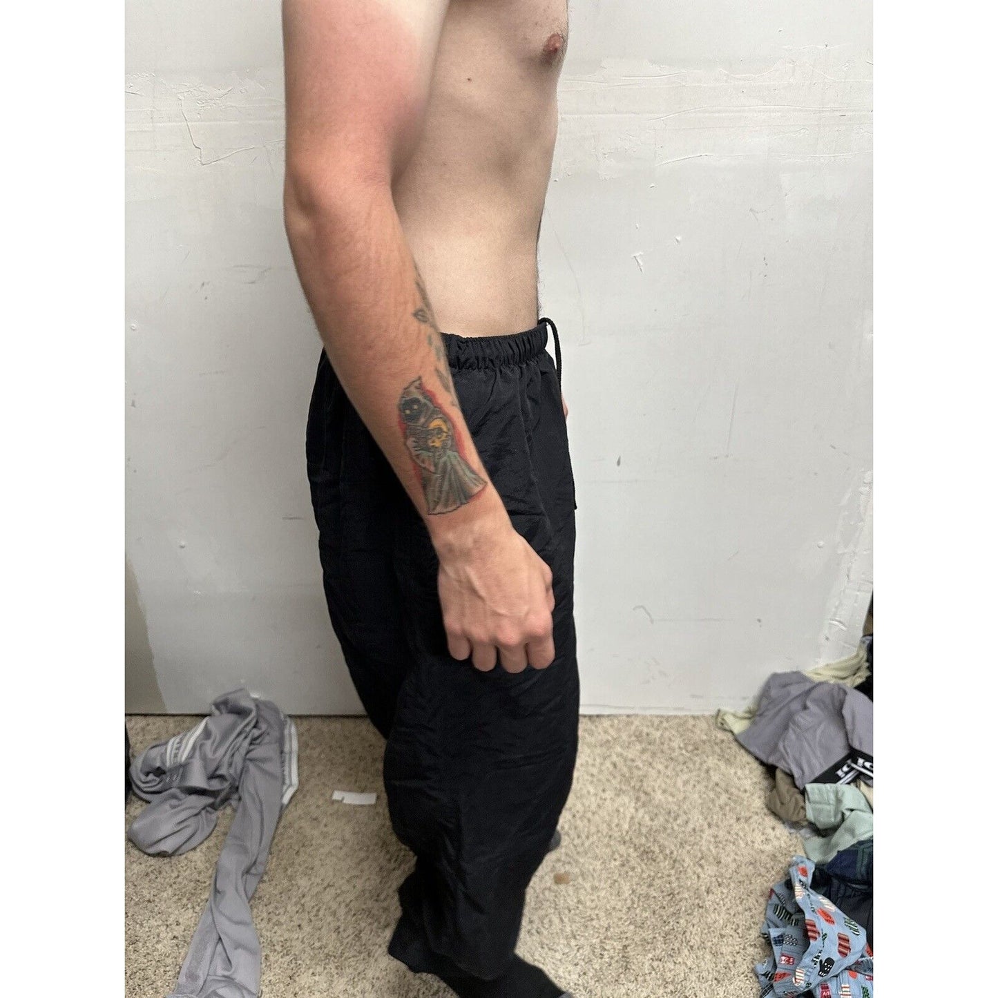 Men’s Army Pants - No Logo - XL Long Black Pt Uniform Bottoms PFU