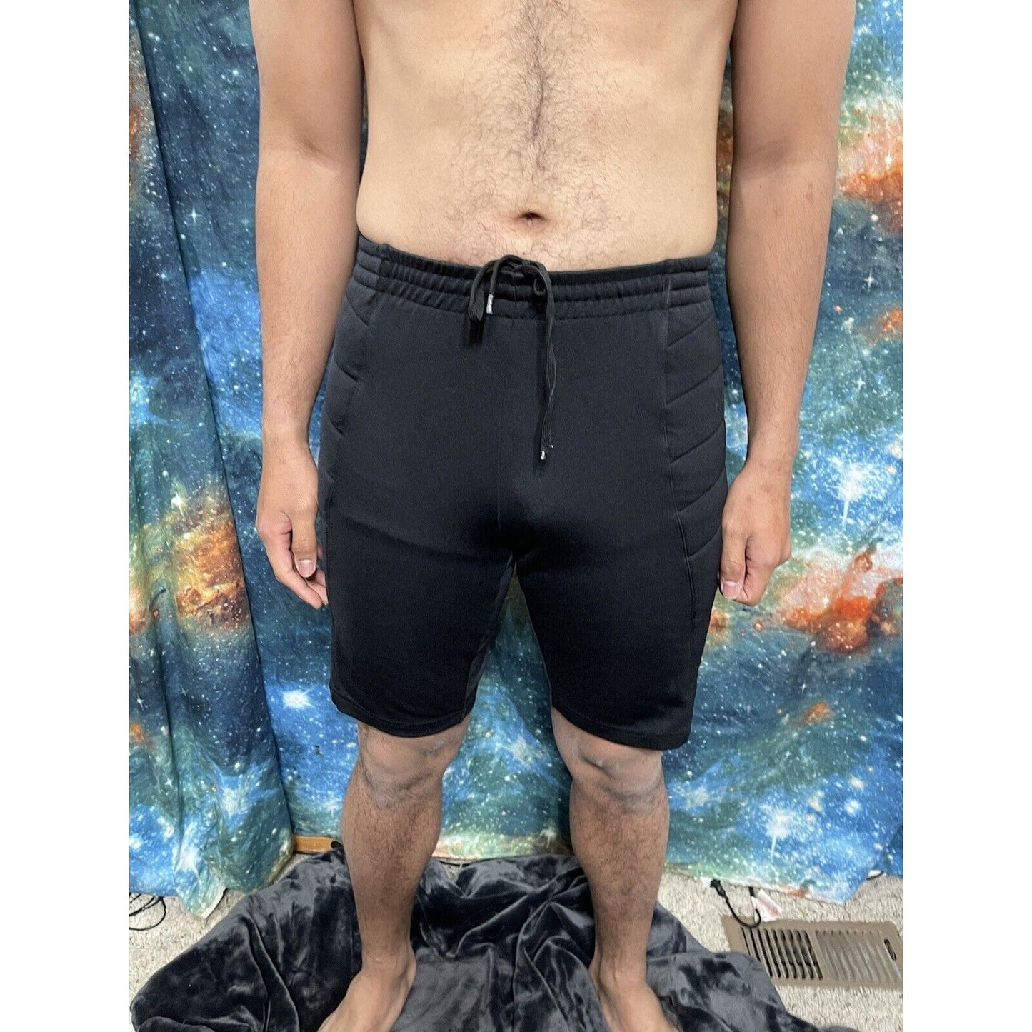 Men’s Reusch Black Soccer Goalie Padded Shorts Size small black
