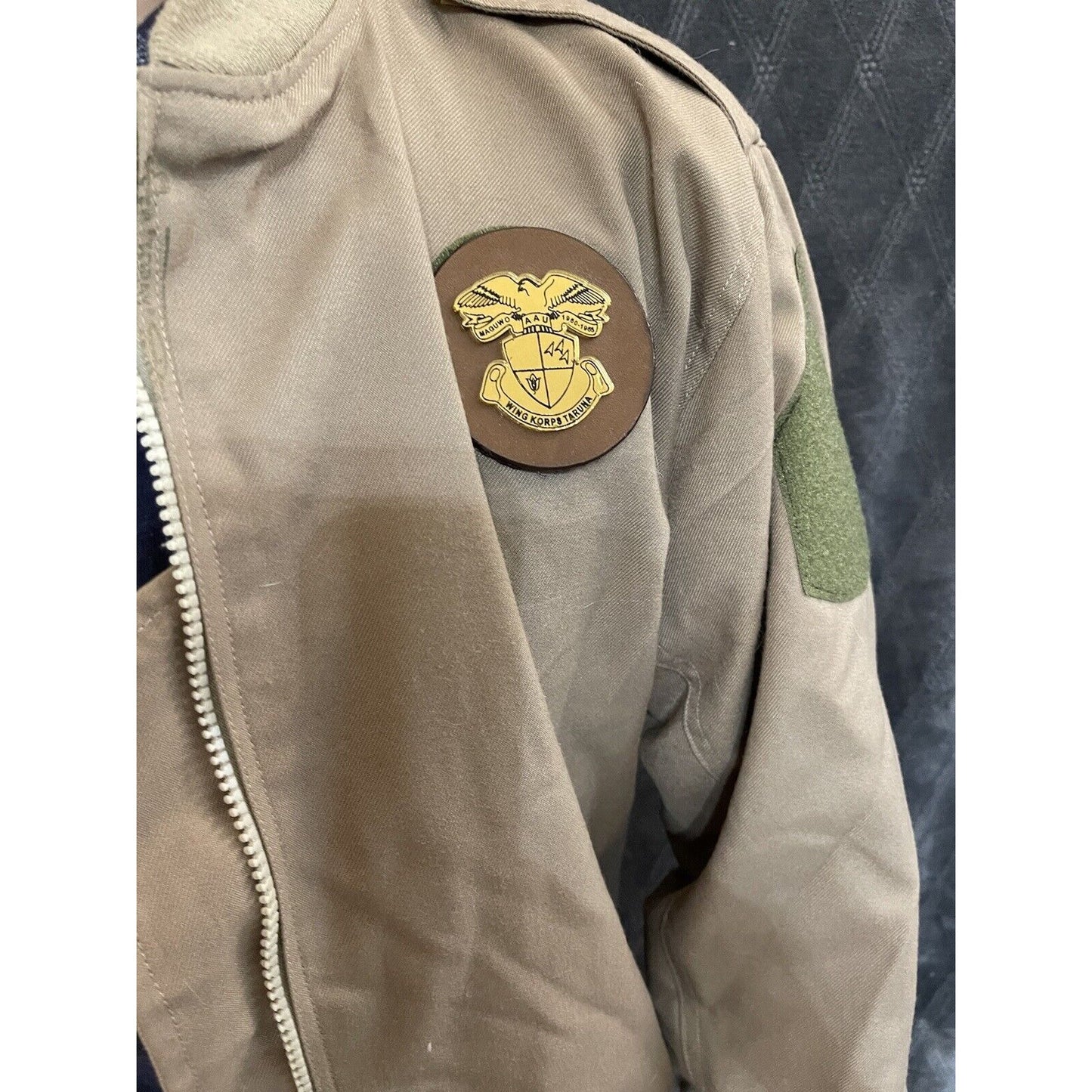 men’s small khaki indonesia Air Force cadet uniform jacket cipta karunia sejati