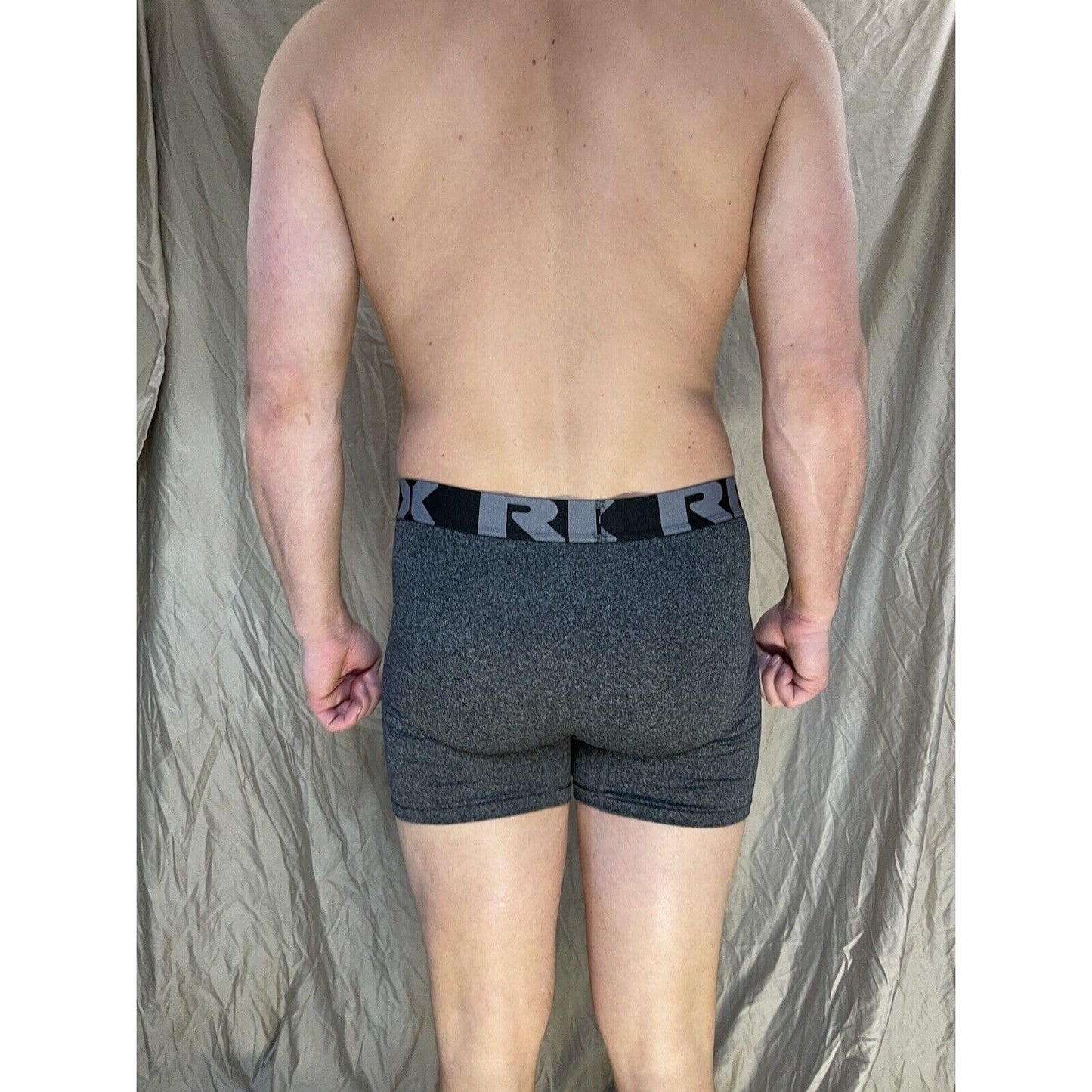 men's RBX Dark gray large compression boxer briefs