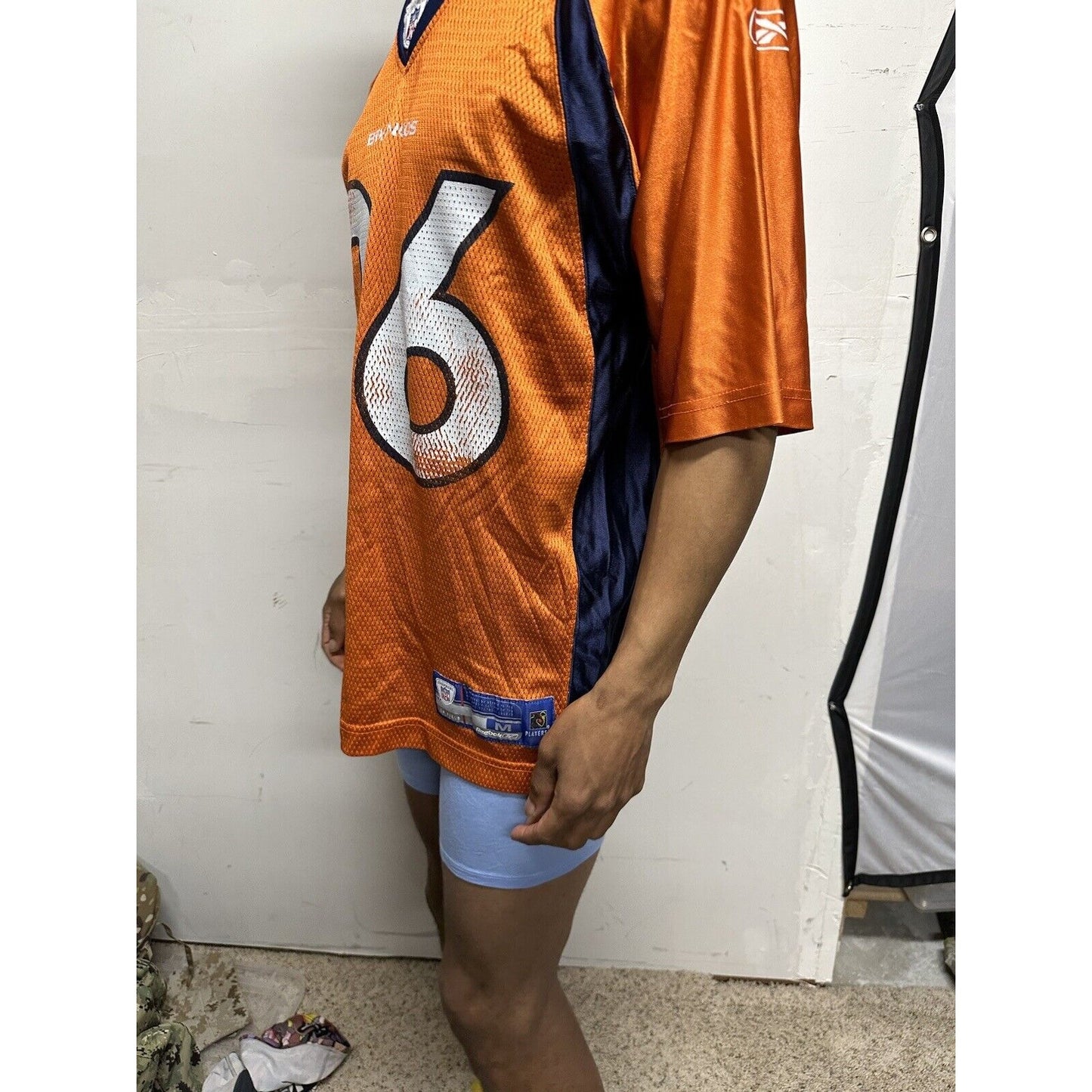 Men’s NFL Equipment Reebok Denver Broncos 26 Bell Football Jersey