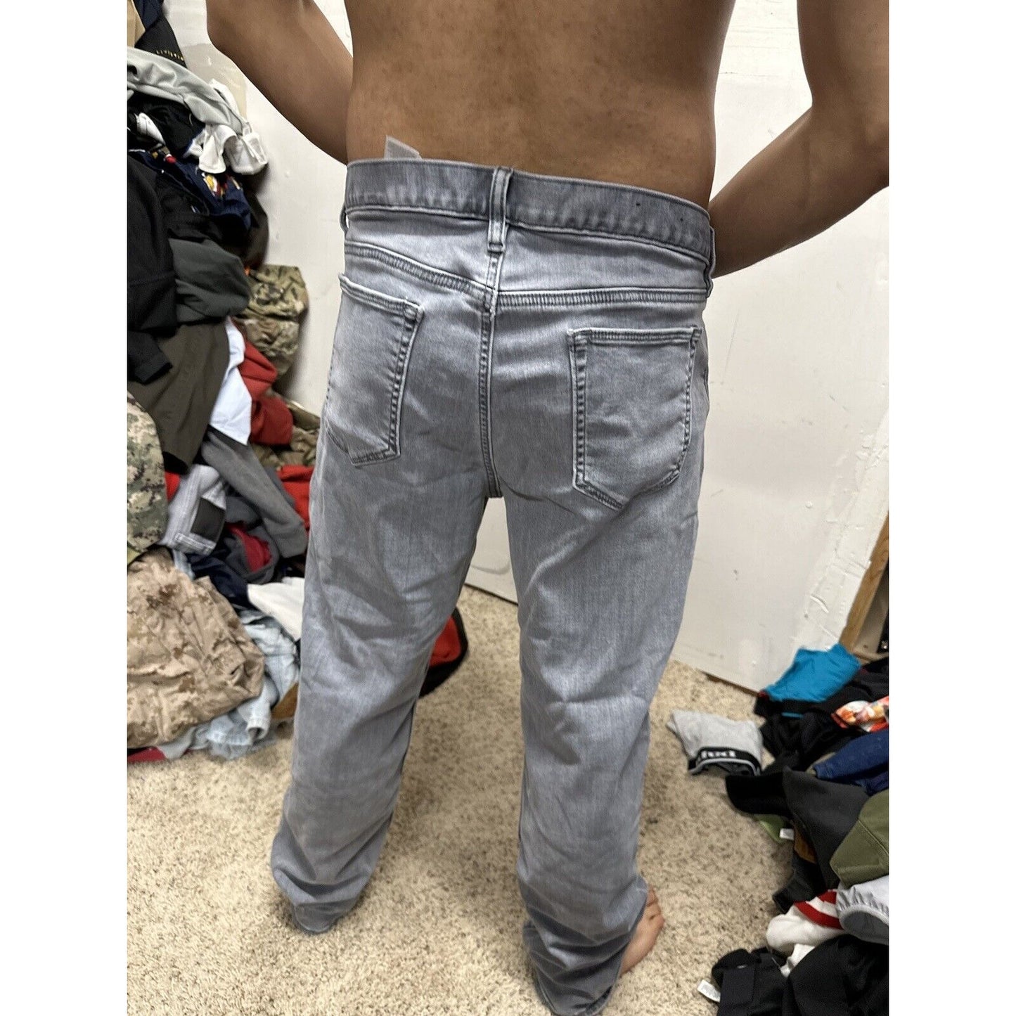 Men’s Banana Republic Gray Pants Traveler 36 X 30