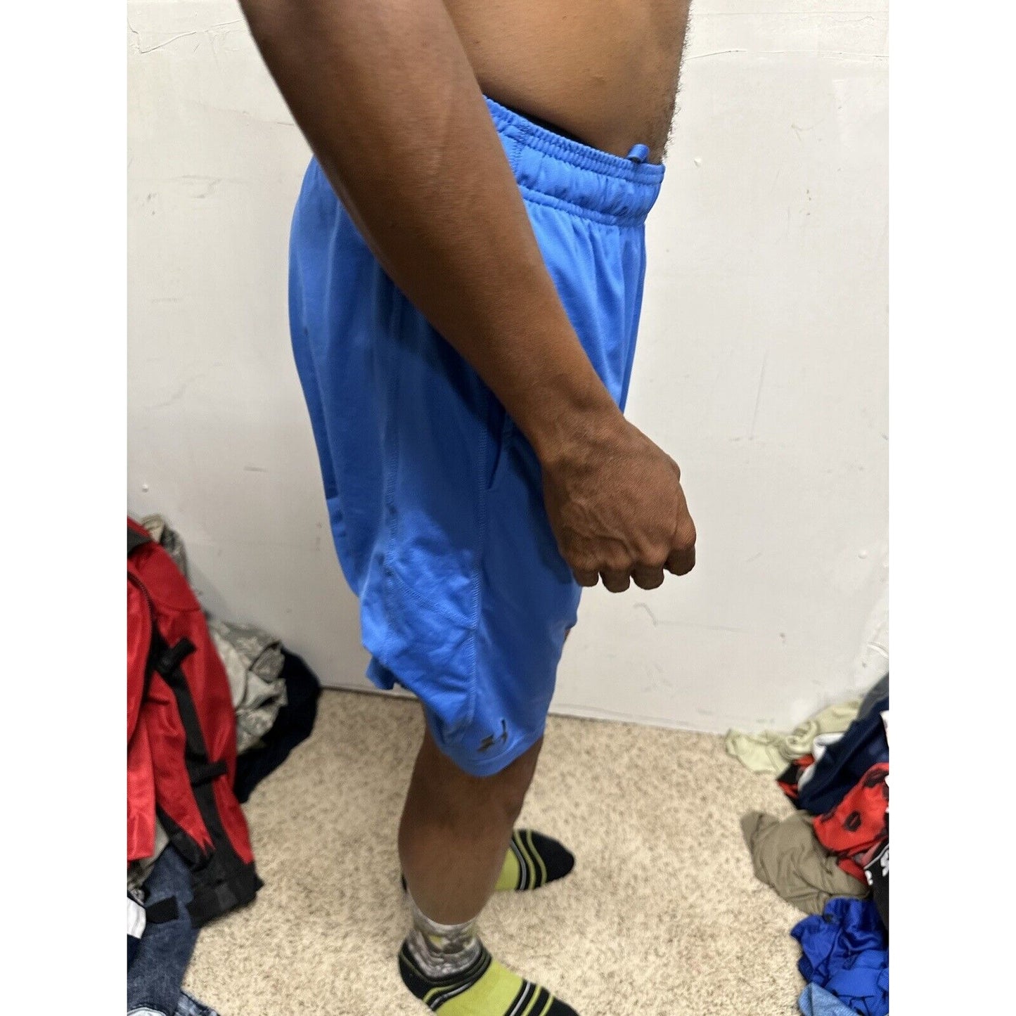 Men’s Blue Loose Small Under Armour Athletic Shorts With Pockets