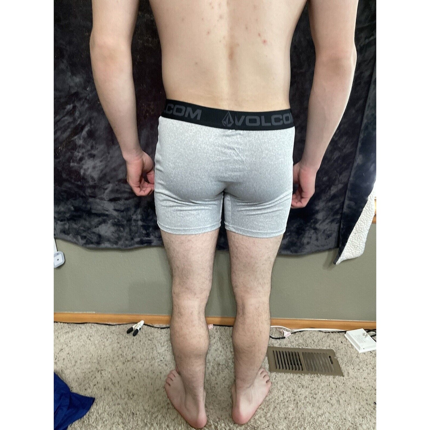 Men’s Small Icy Gray 32 Degrees Cool Boxer Briefs New