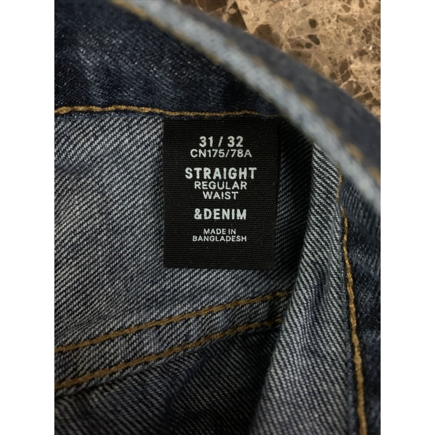 Men’s &Denim Blue Jeans 31x32 Button Fly