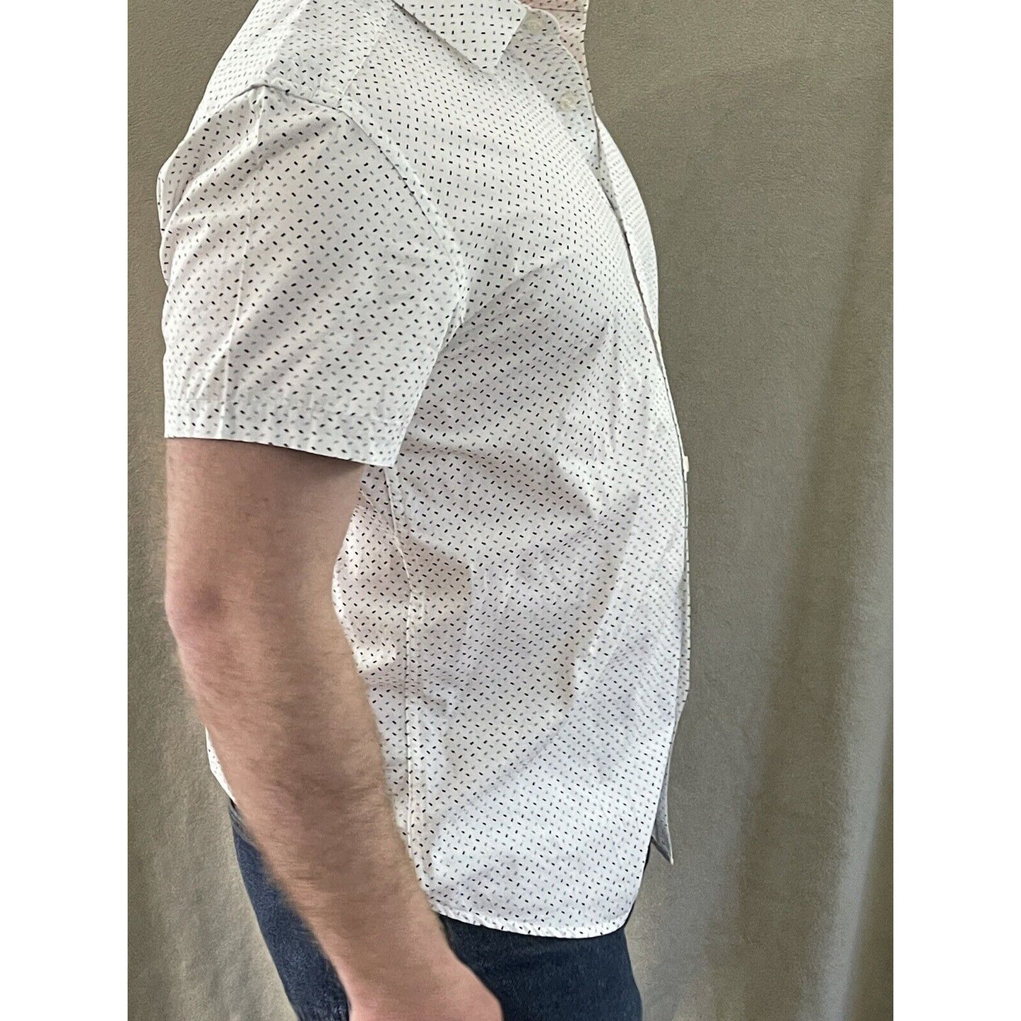 Men’s Kenneth Cole Large Button Shirt White