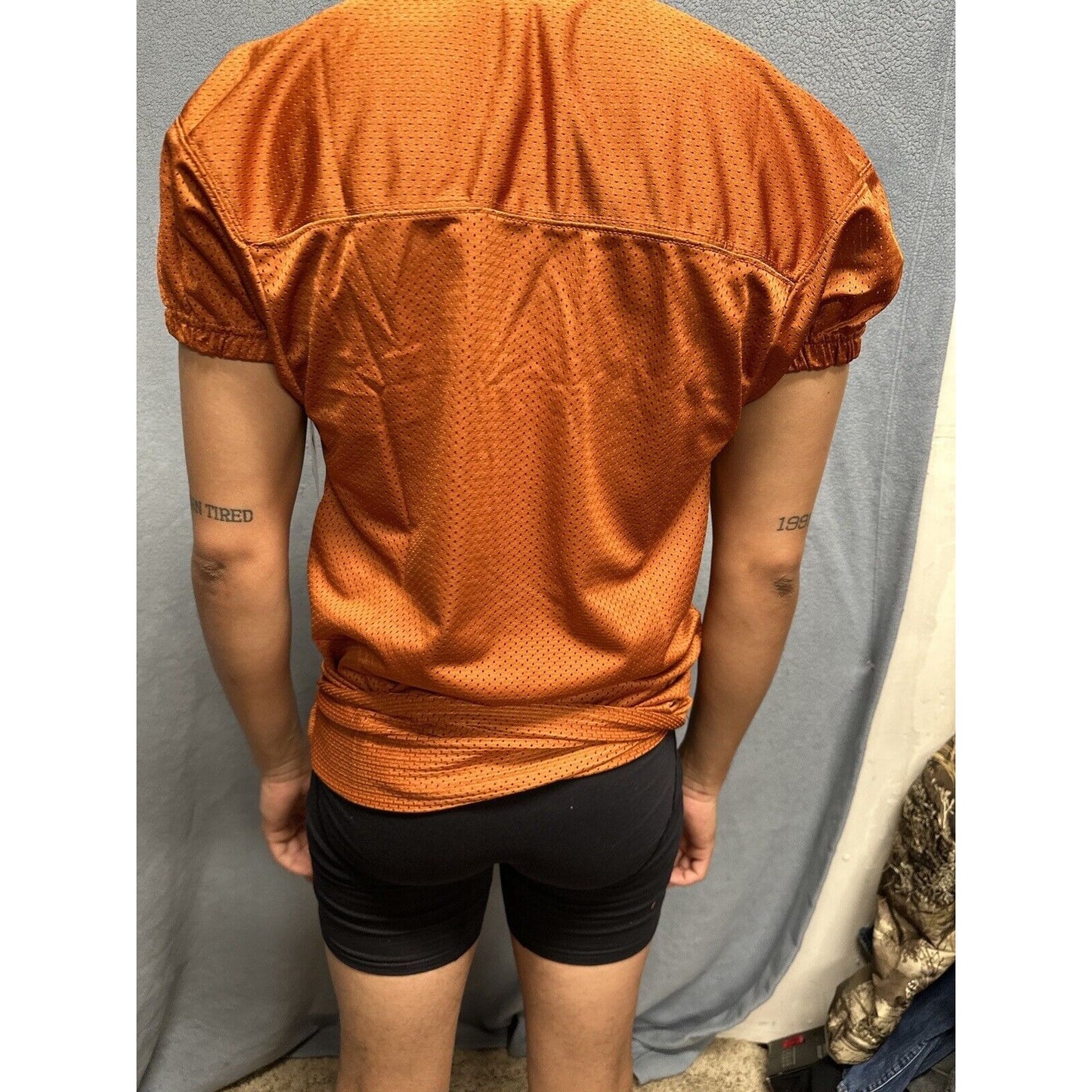 Champro Adult Audible Football Game Jersey TEXAS ORANGE MD