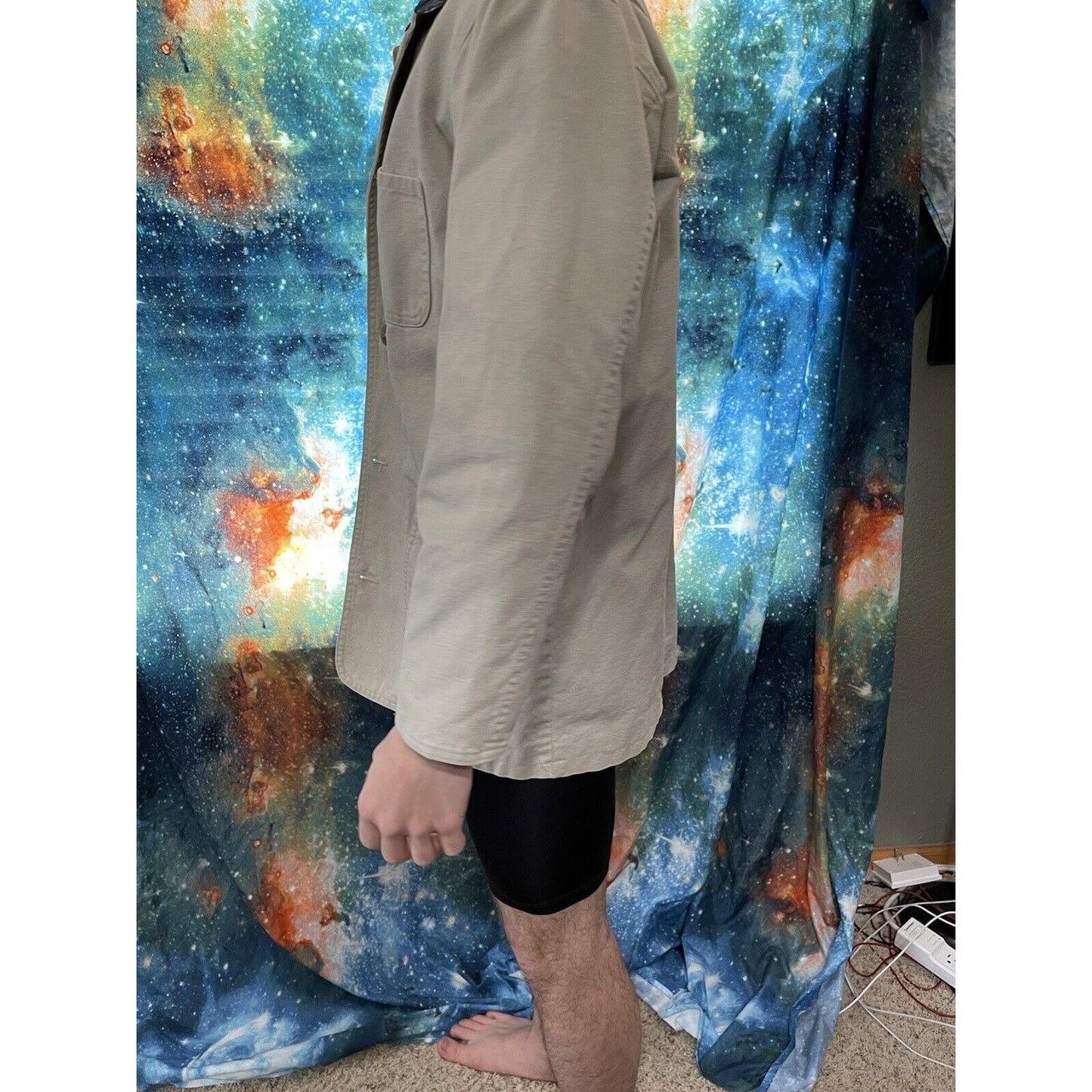 Land's End Direct Merchant Tan Button up jacket