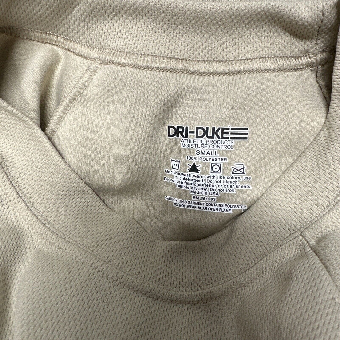 Men’s Abu Airman Battle Uniform Duke Small Tshirt Moisture Control Desert Sand