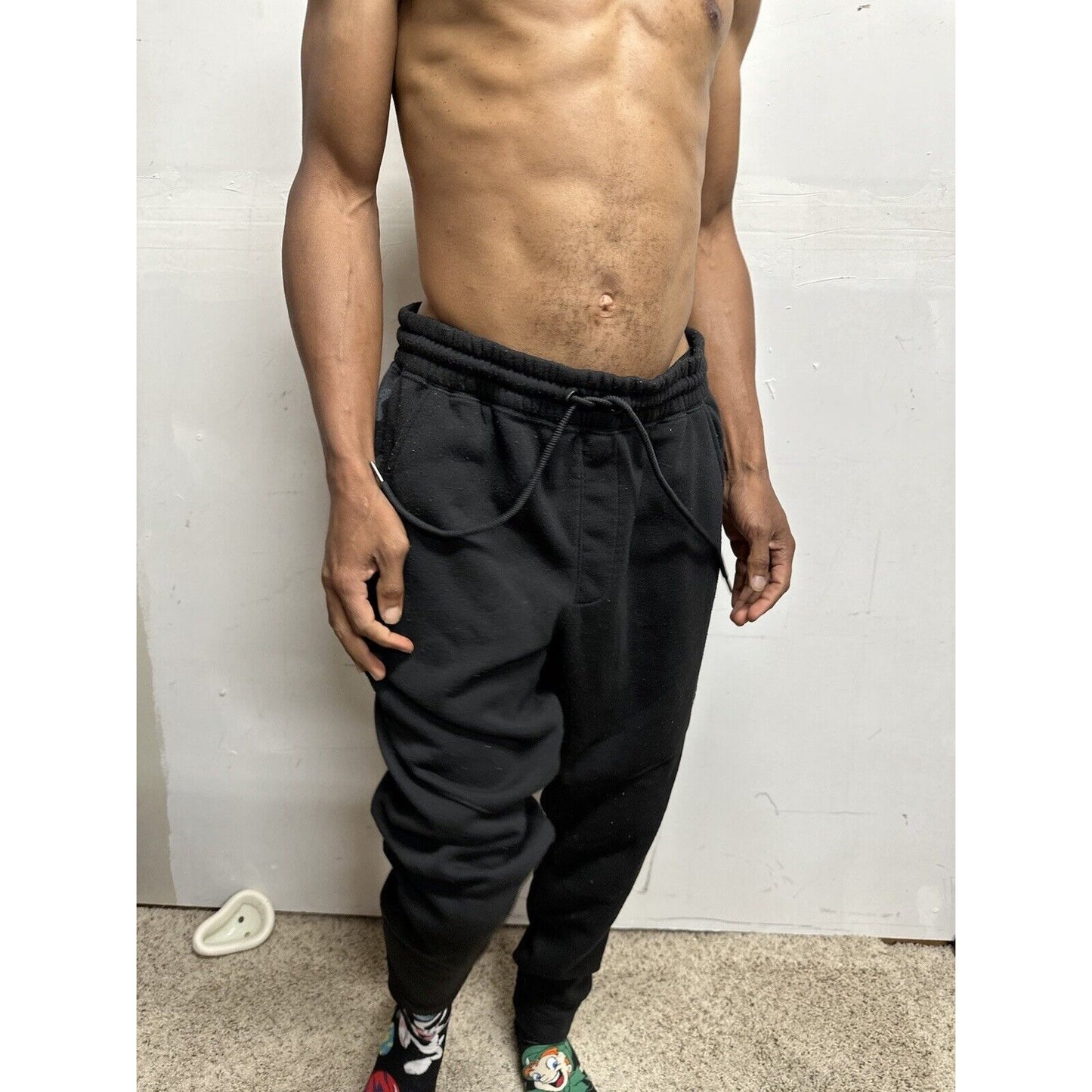 Men’s RBX Black Large With Camo Sweat Pants With Pockets