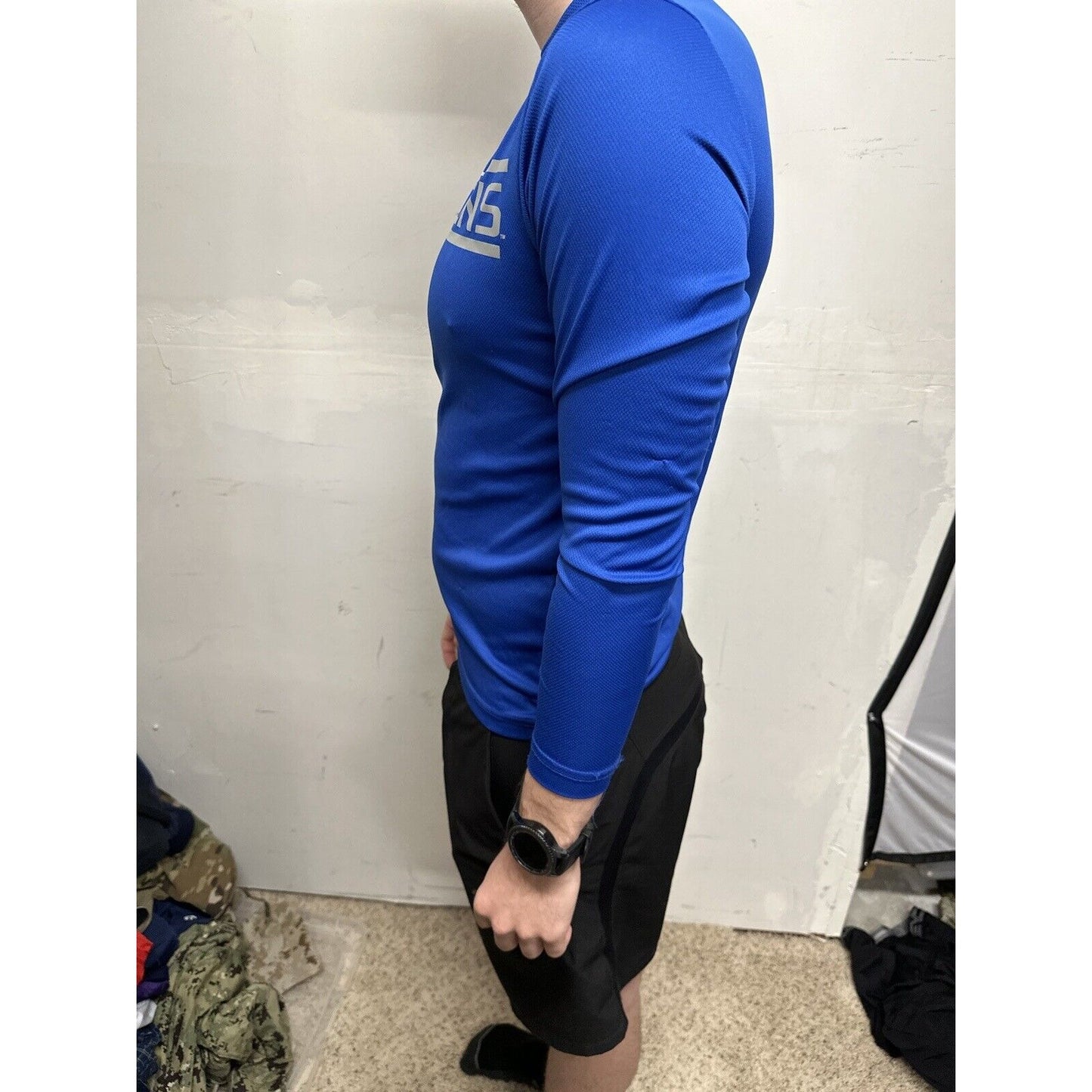 Men’s Blue USAFA Small Falcons Long Sleeve Air Force Pullover Shirt