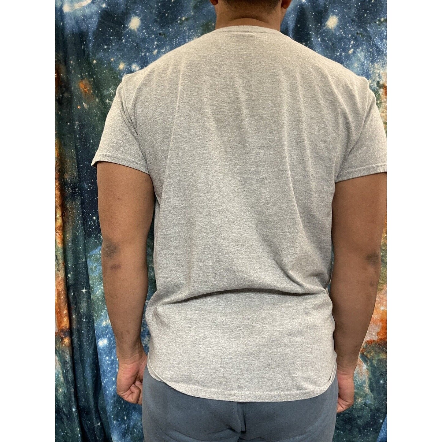 Men’s Large Gray Gildan I Love My Airman Hear T-Shirt