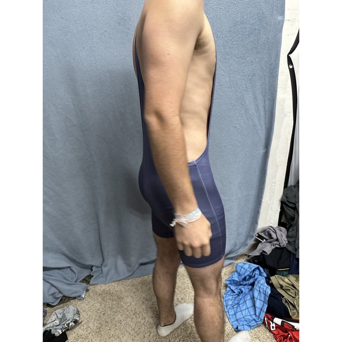 Men’s Tauwell Athletics Gray Wrestling Singlet