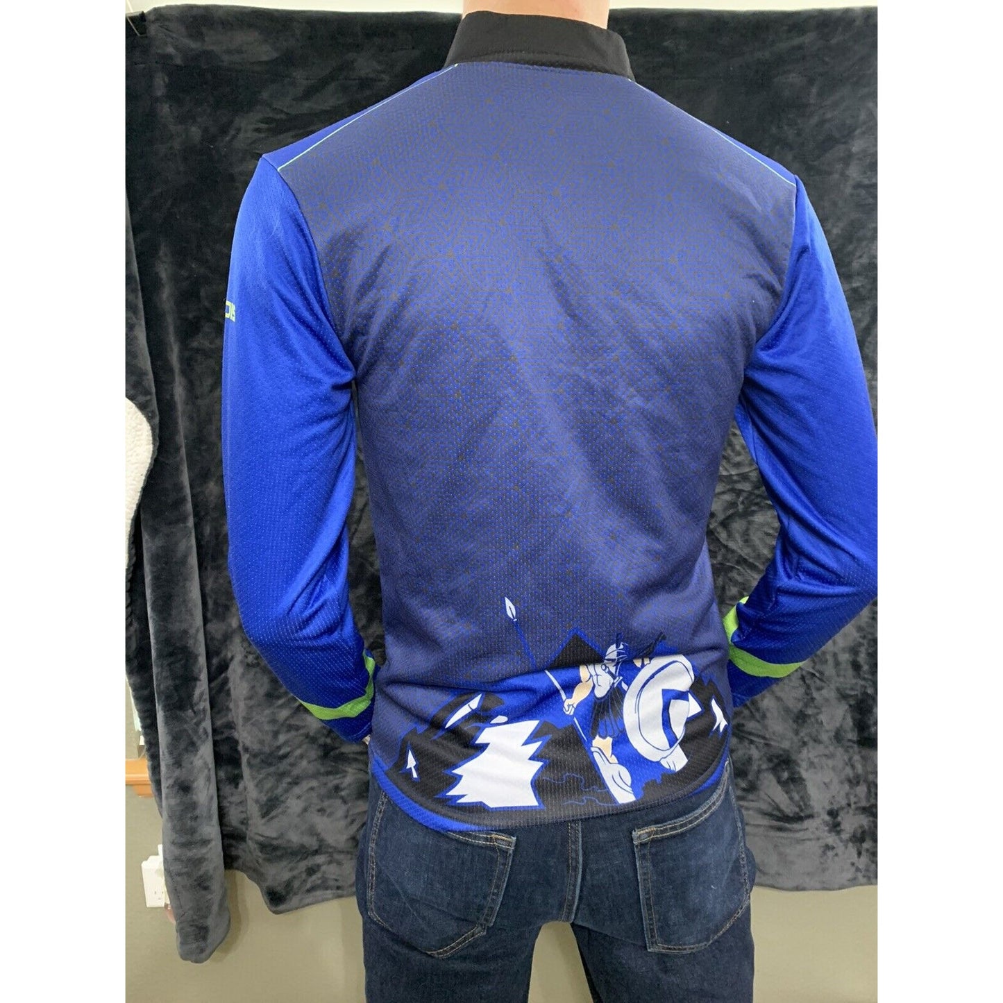 Spartan Elite Wreslting Jersey Top Men’s Small Blue