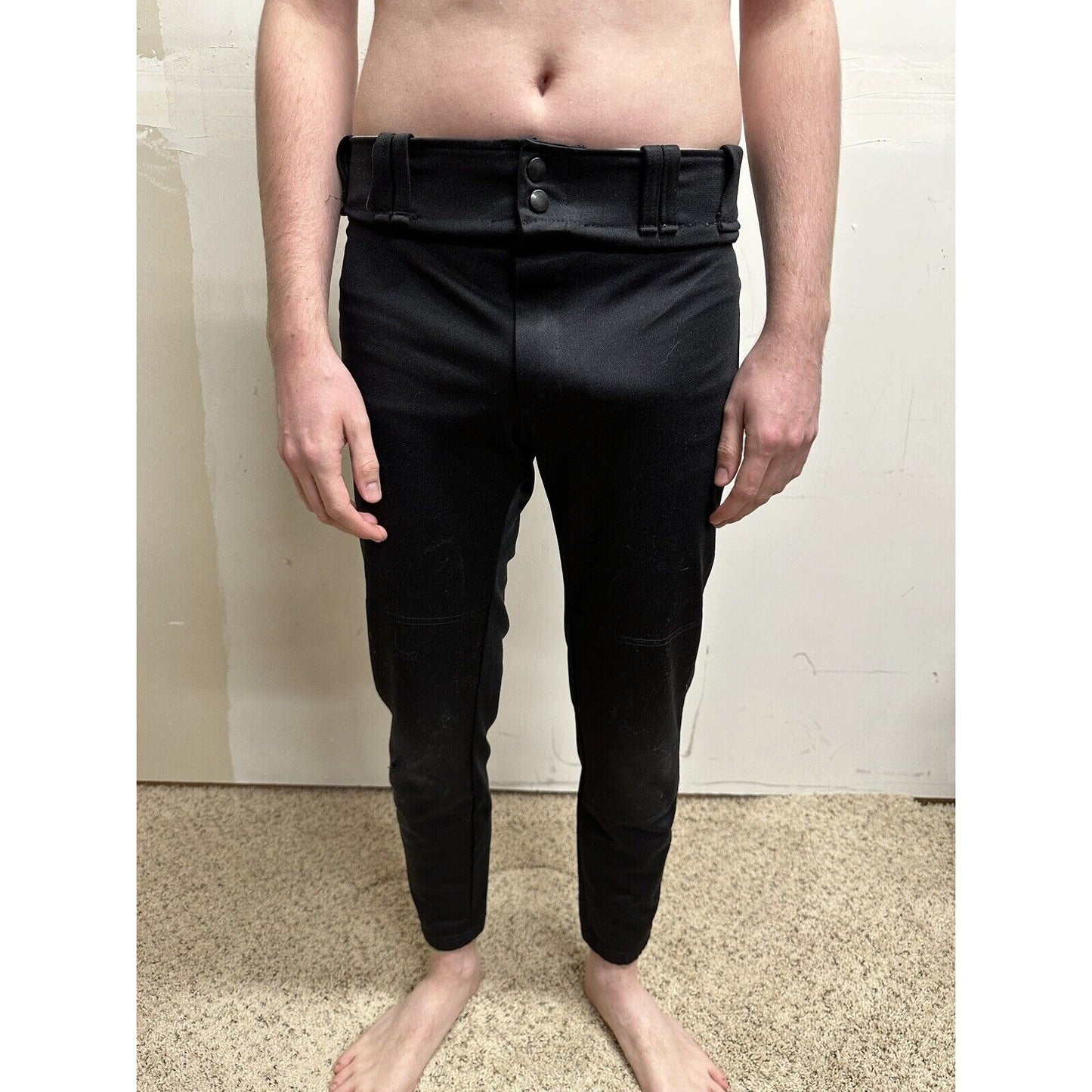 men’s black nike team baseball pants Size Small