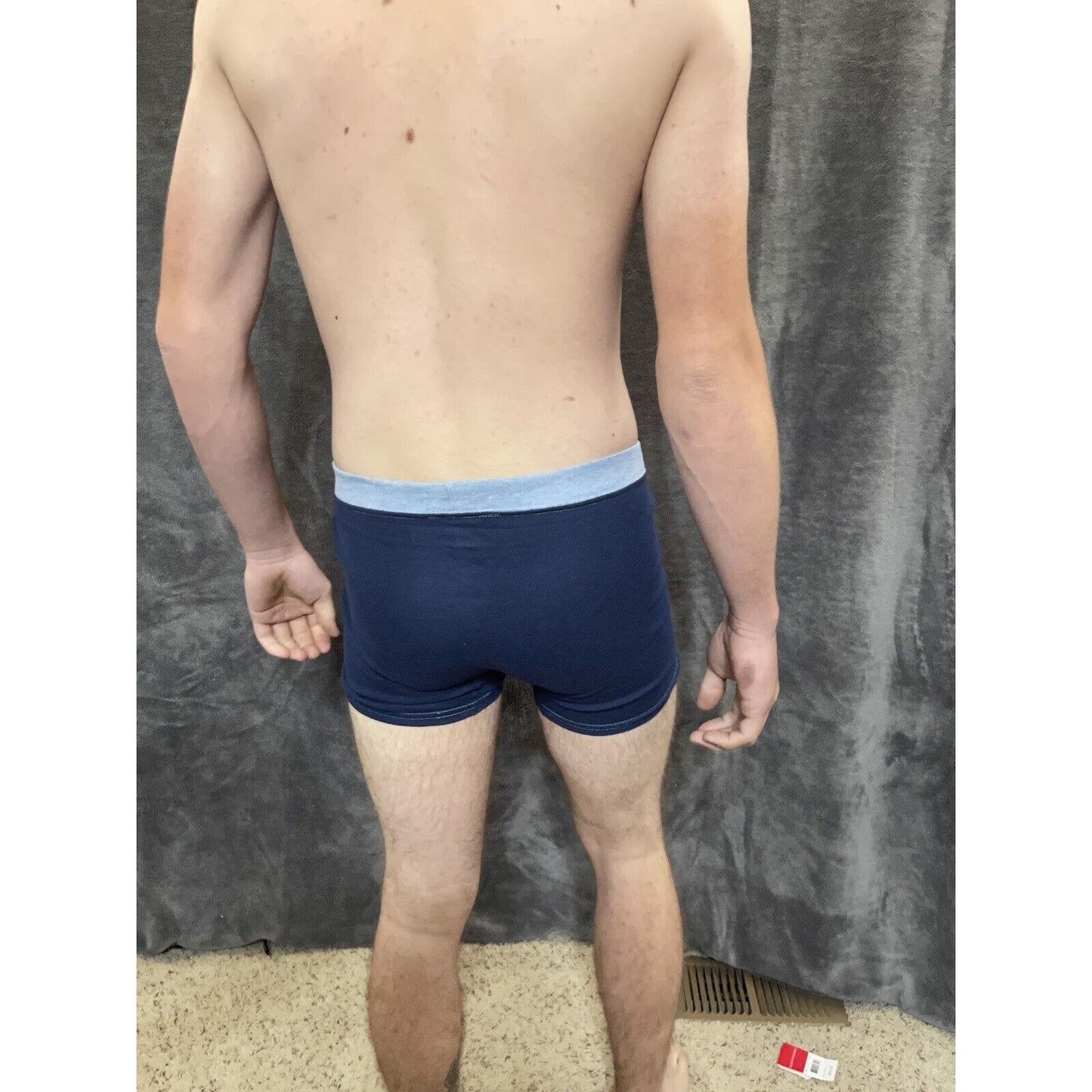 boy's Hanes youth XL Dark Blue With Light Blue boxer brief