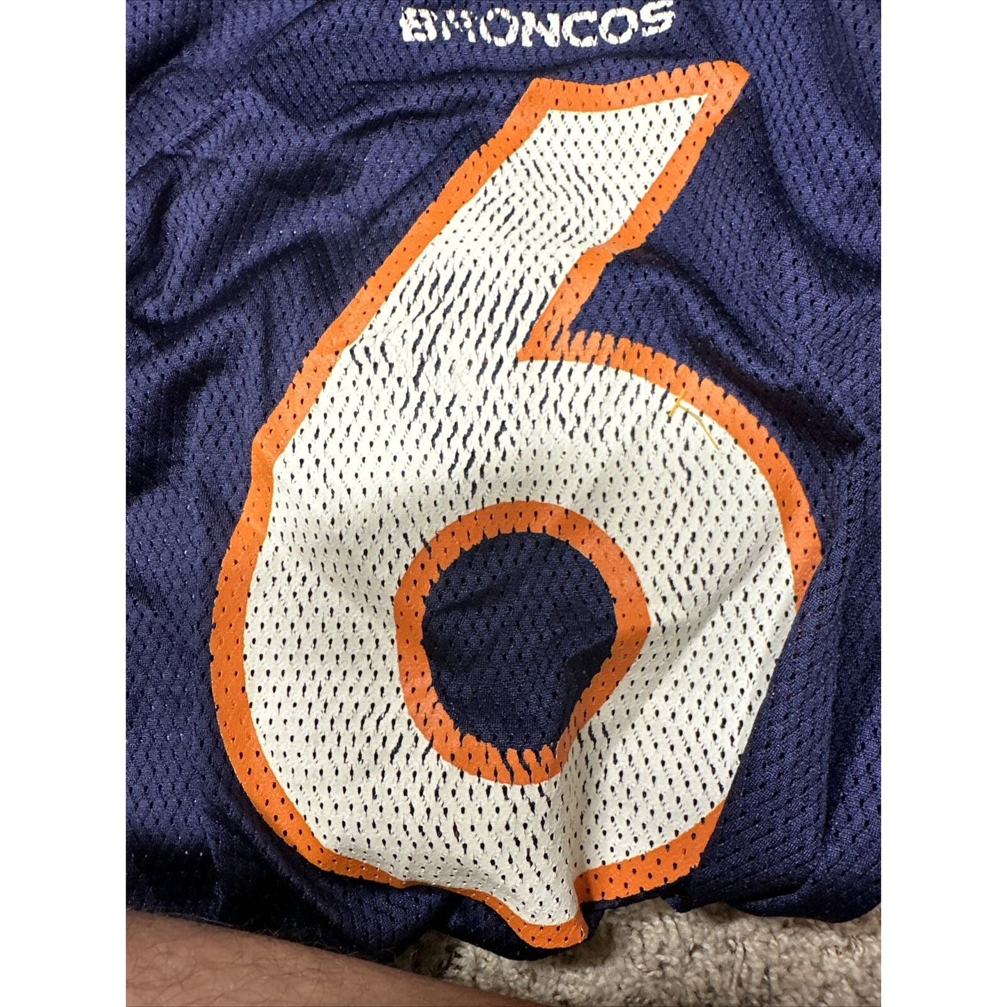Men’s Reebok NFL Equipment Denver Broncos On Field Medium Football Jersey Cutler