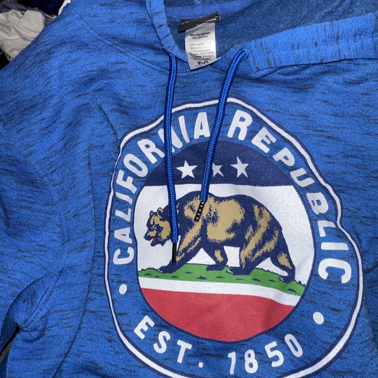 Men’s Medium Fifth Sun California Republic Blue Pullover Hoodie