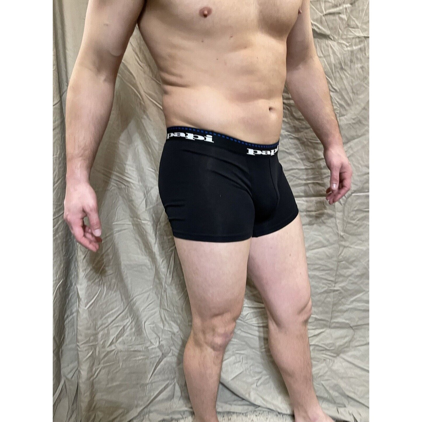 men's black papi small compression shorts