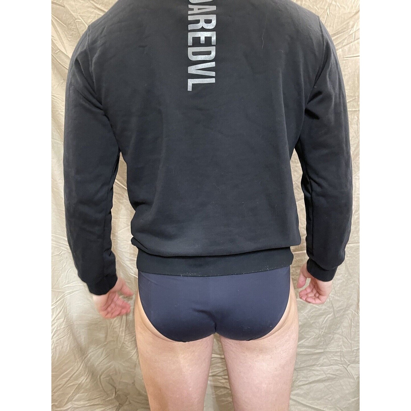 Men's black daredvl medium pullover hoodie