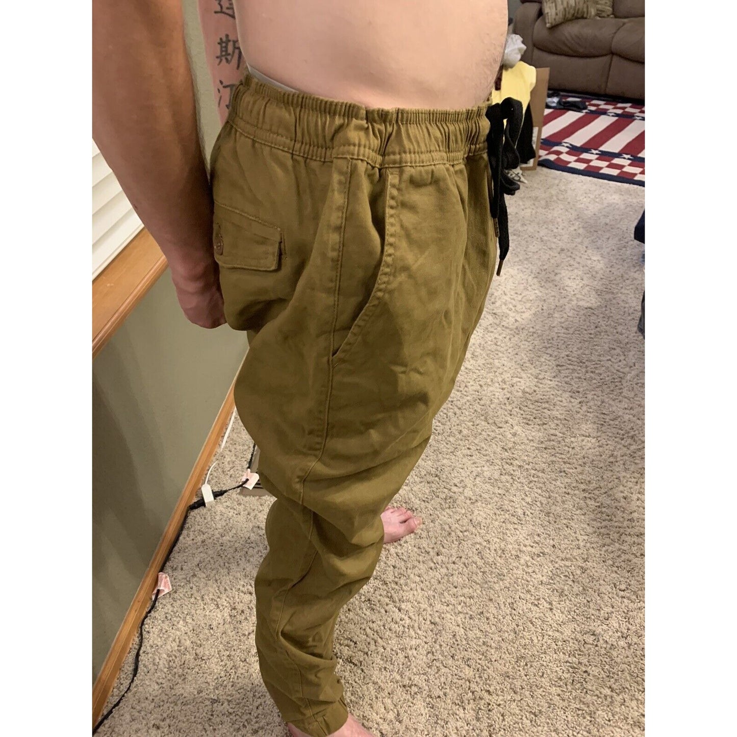 CJ Black Spandex & Cotton Pants XL