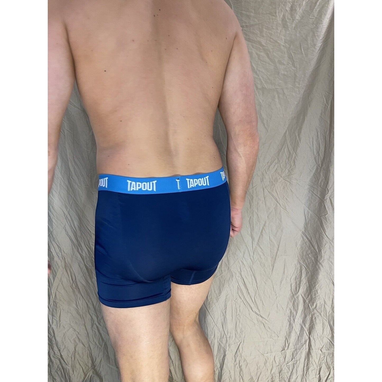 men's tapout dark blue compression shorts with spandex Medium