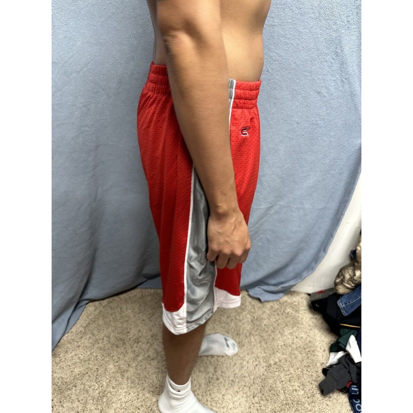 Men’s Red Ohio State Large Colosseum Athletic Shorts With Pockets