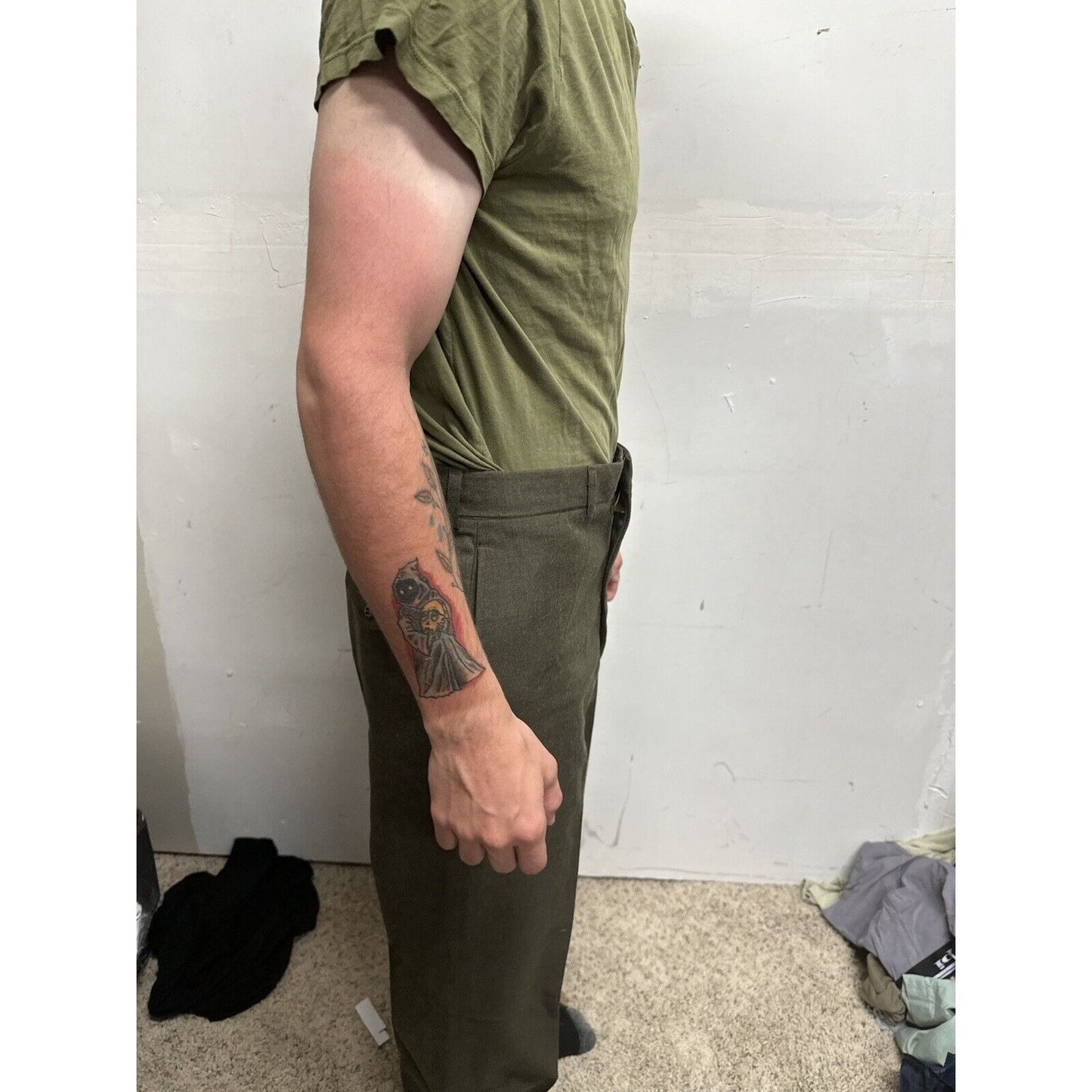 Men’s Jack Threads Medium Olive Green Marine Tshirt Only