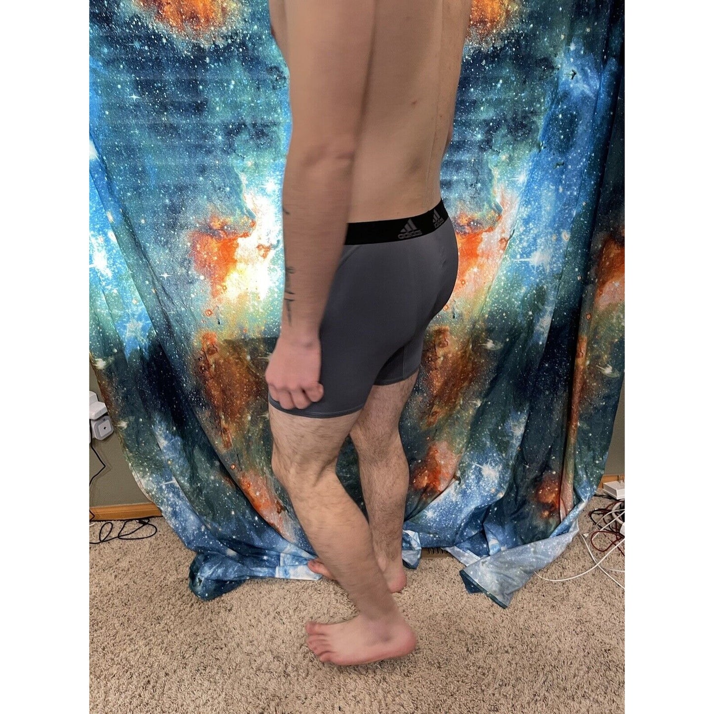 men's adidas gray medium compression shorts New And Unworn