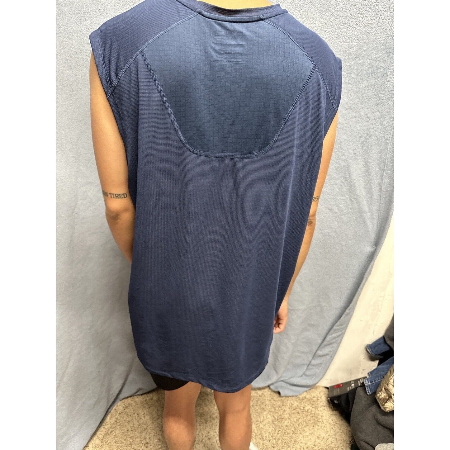 Men’s Dark Blue Russell 2XL Training Fit Intellifresh Dri Power Muscle Shirt