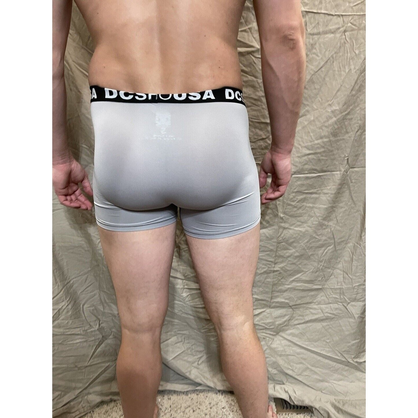 men's gray dc shoe company boxer briefs small