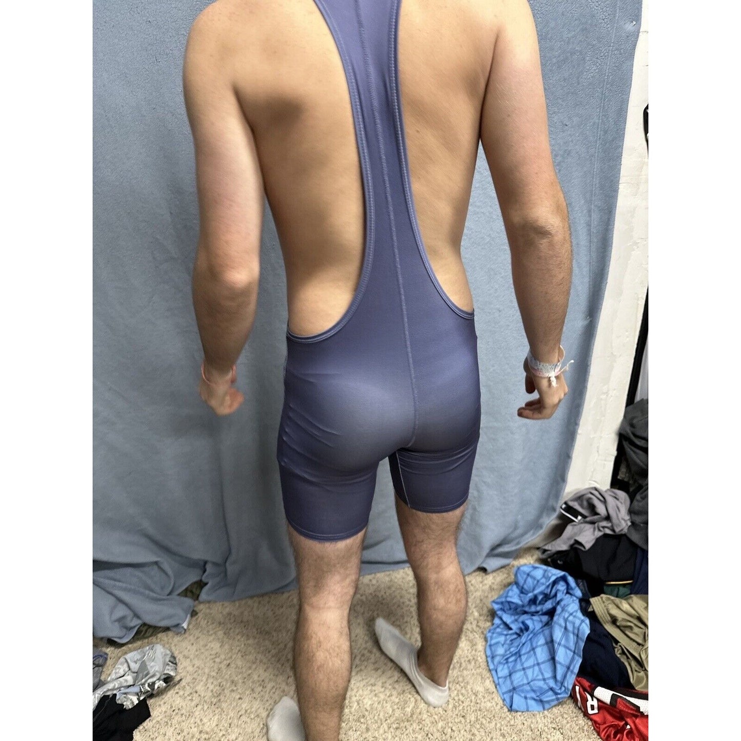 Men’s Tauwell Athletics Gray Wrestling Singlet