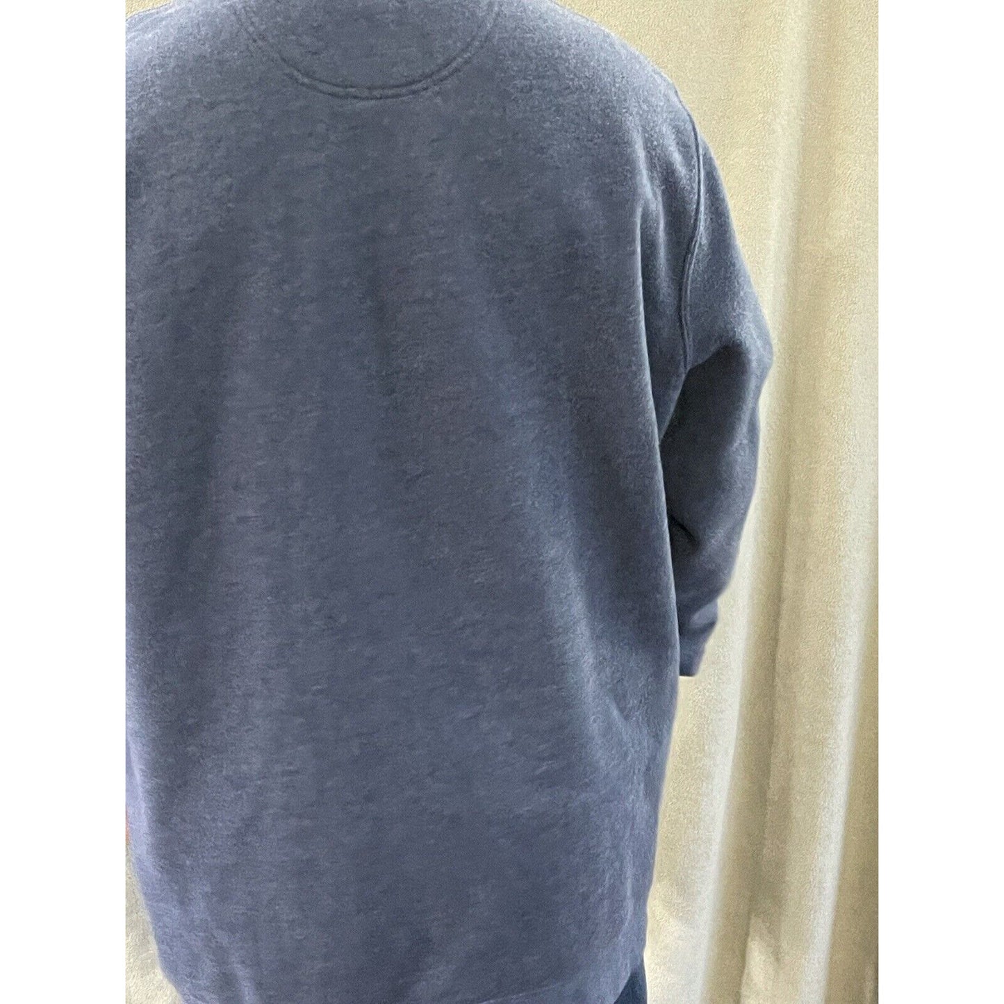 Croft & Barrow Quarter Zip Sweatshirt Men's Size 2XL XXL Slate blue Cotton Blend