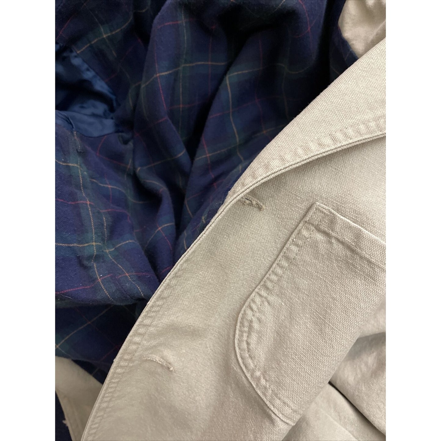 Land's End Direct Merchant Tan Button up jacket