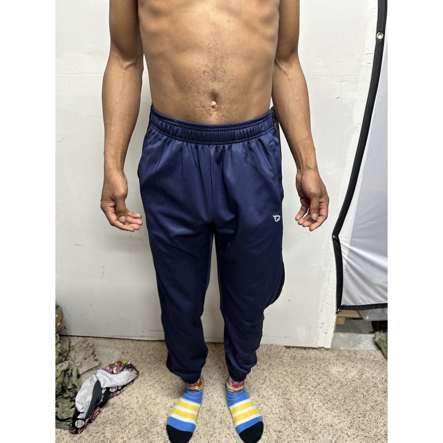 baleaf mens pants Snap Sides Track/basketball small blue