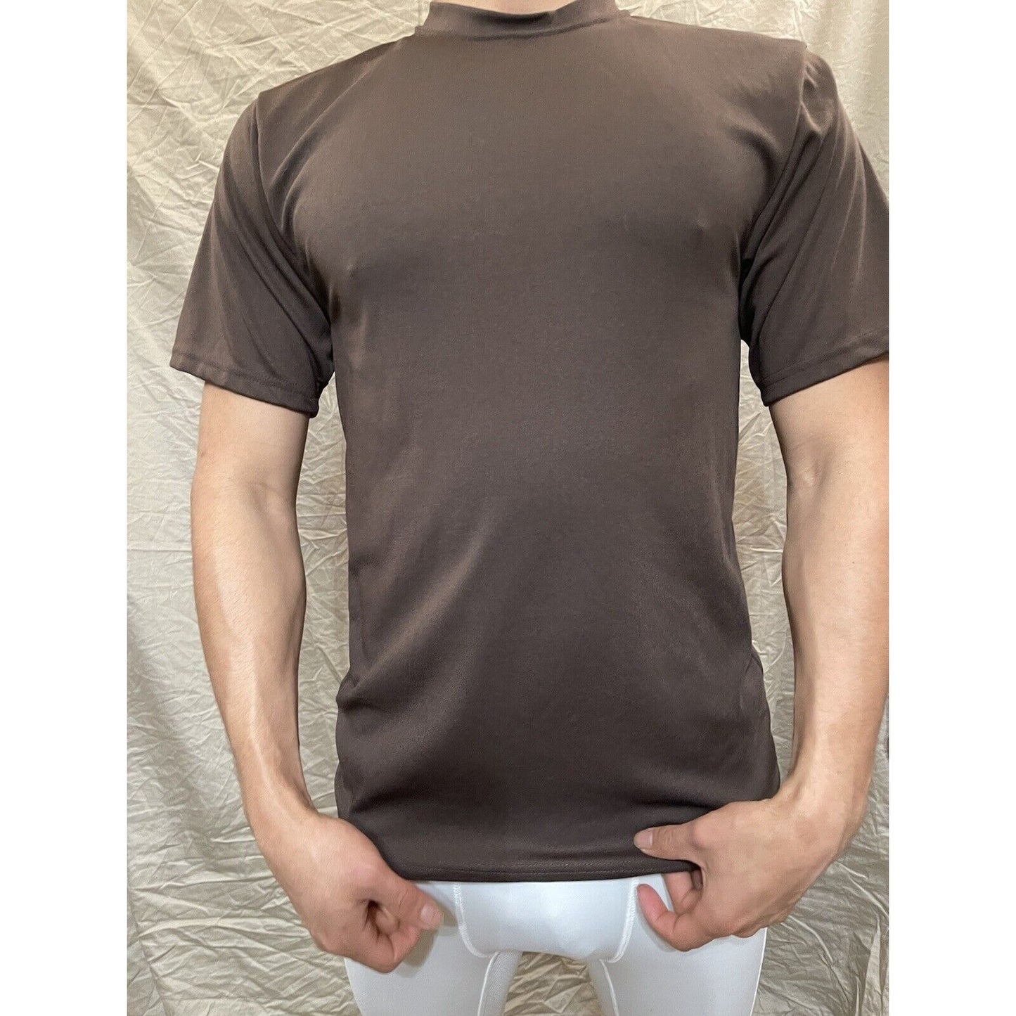 Men's Augusta Sportswear Moisture Management Athletic shirt Brown Small