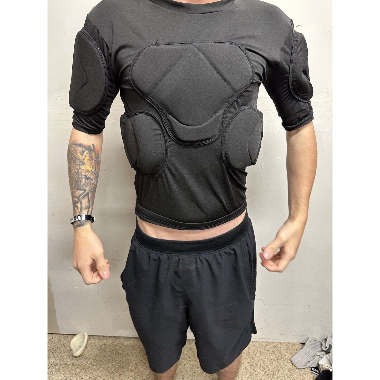 Men’s Black Small Football Pads