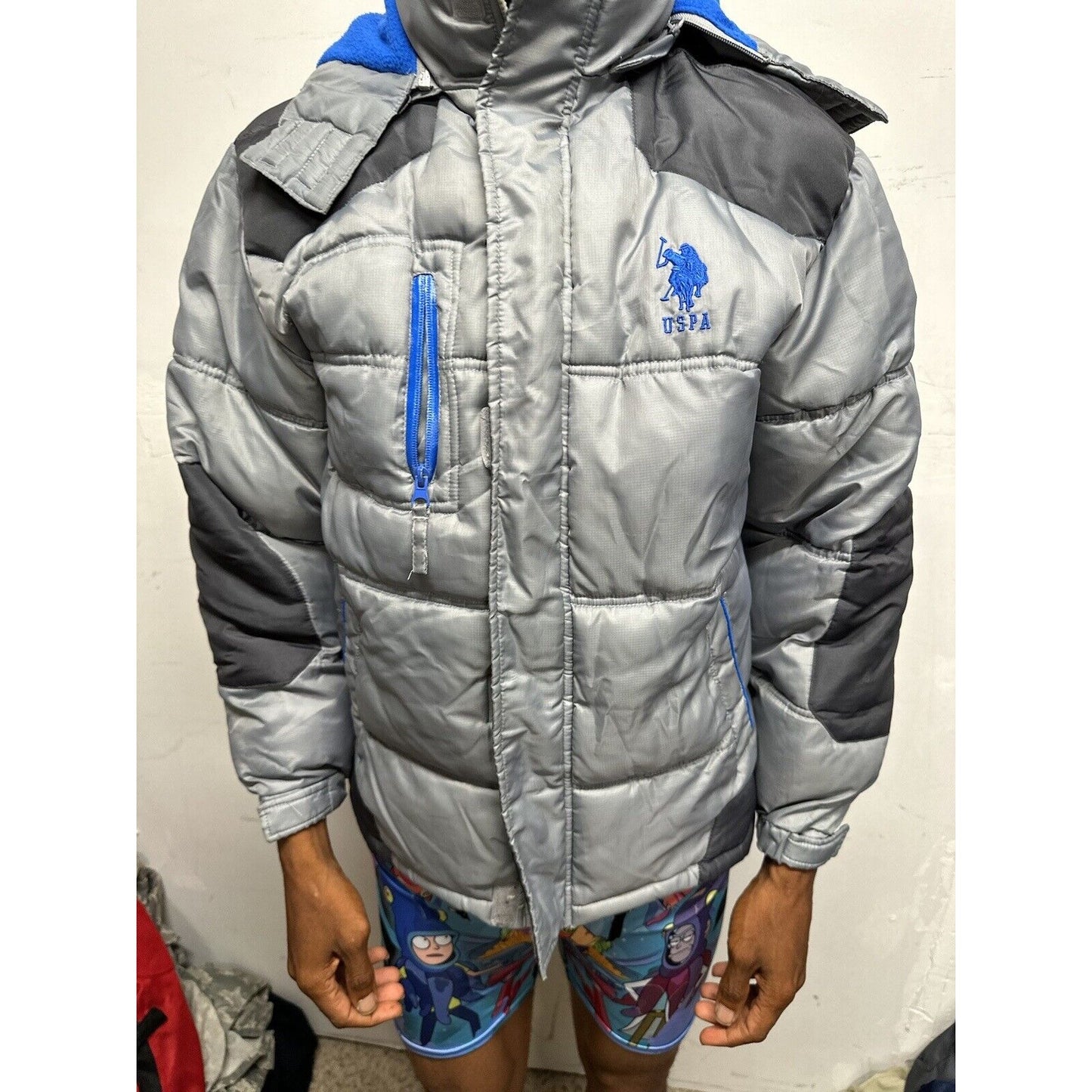 Boys Large 14/16 US Polo Assn Gray Snow Jacket