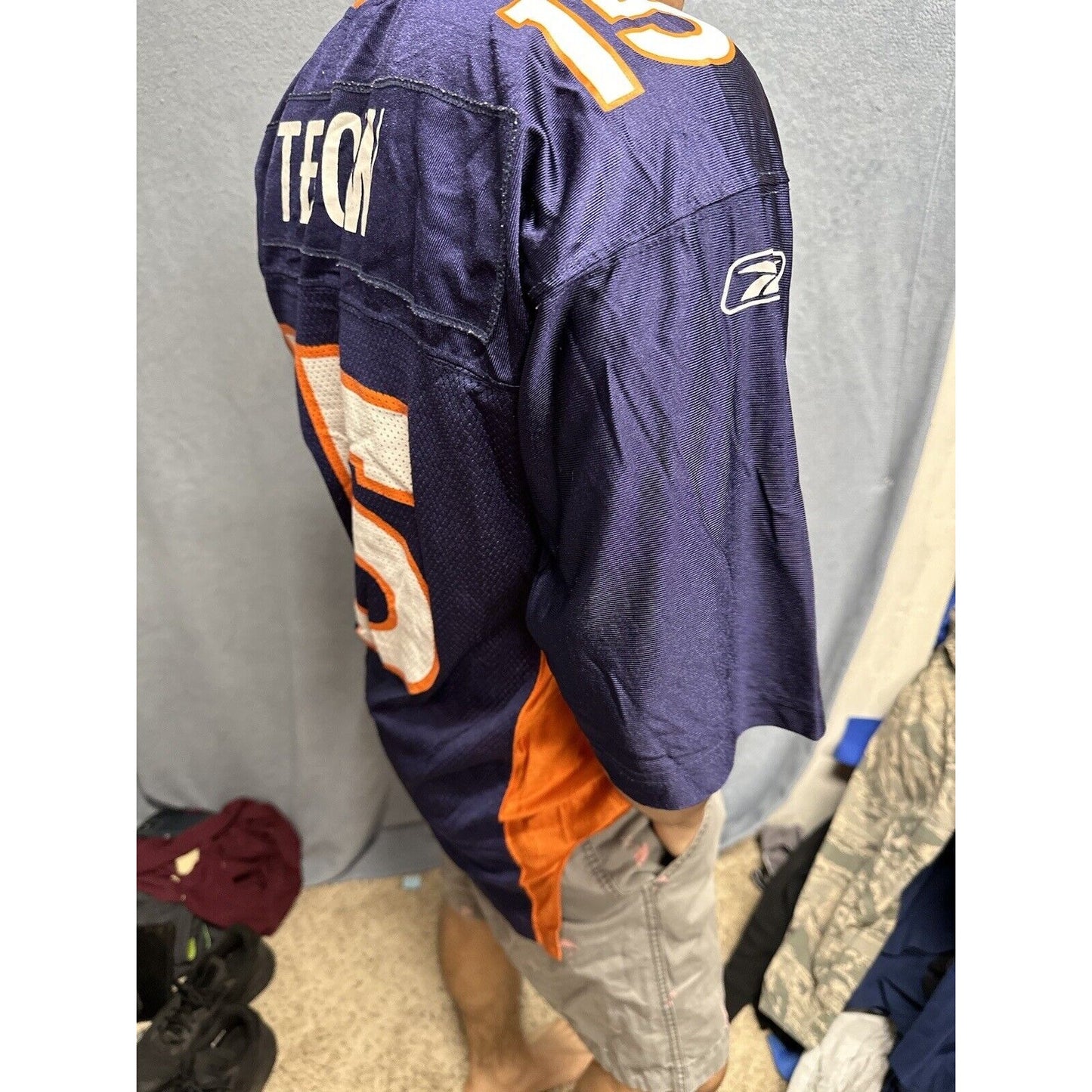 TIM TEBOW DENVER BRONCOS 15 JERSEY Equipment Reebok NFL Football Orange Medium