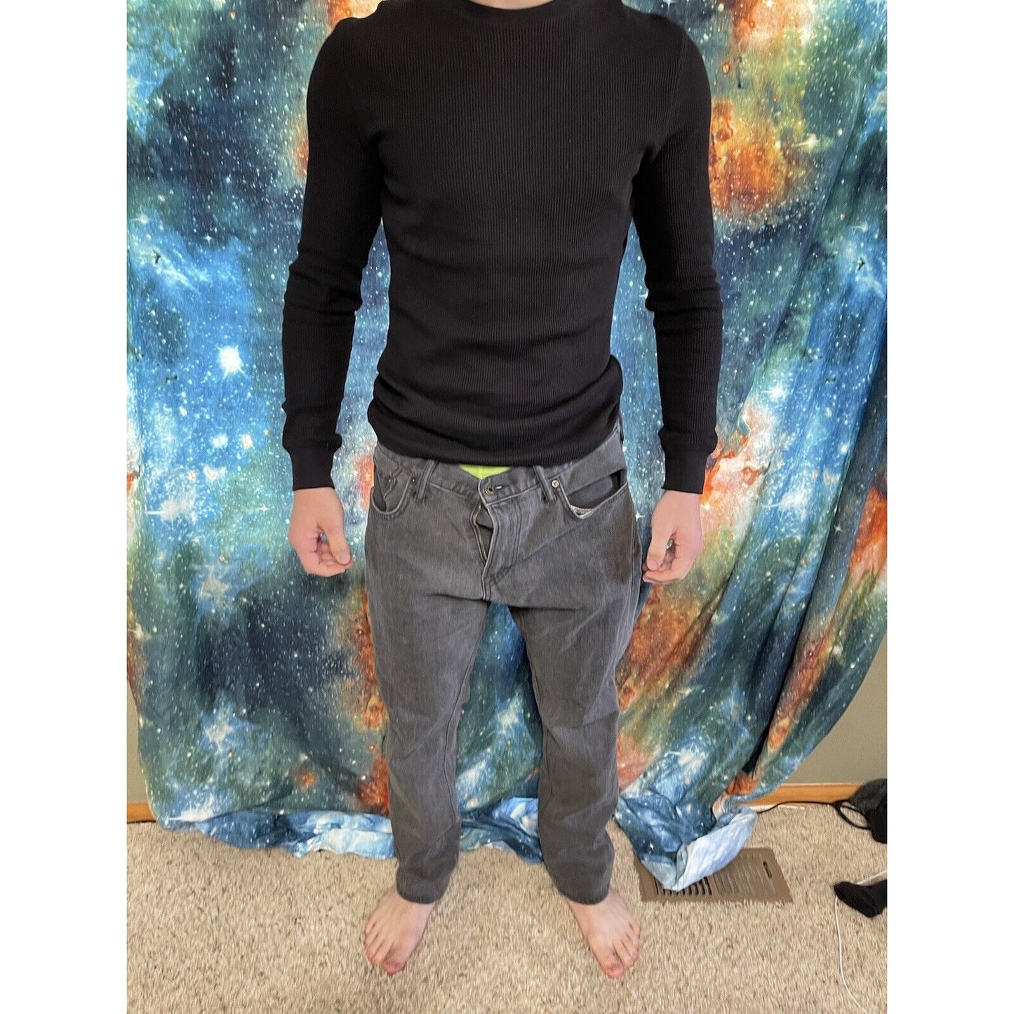 Men’s Black Old Navy Skinny jeans 36” x 30”