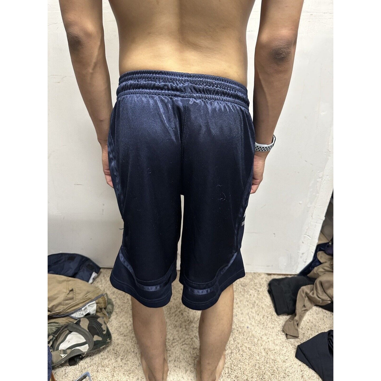 Men’s Dark Blue Small AND1 Athletic Shorts With Pockets