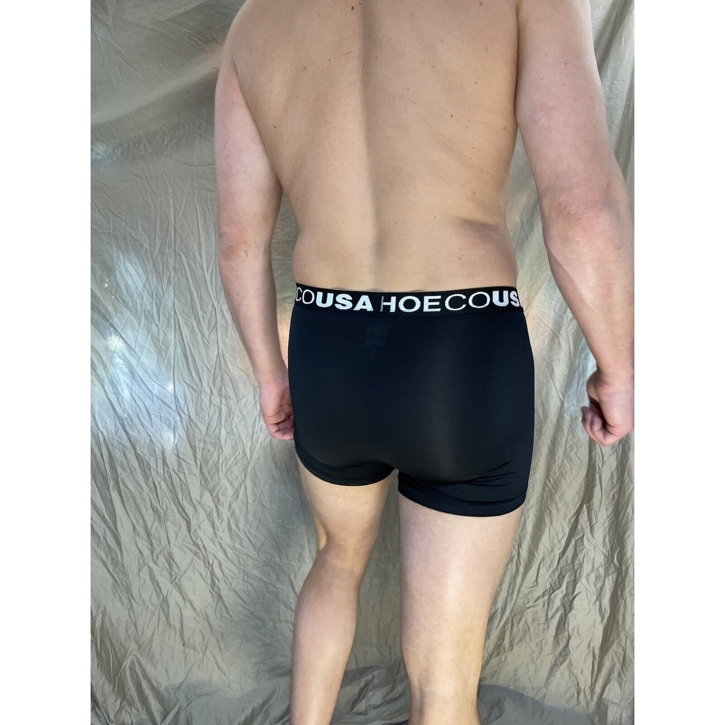 men's black DC Shoe Co small boxer briefs 8% spandex