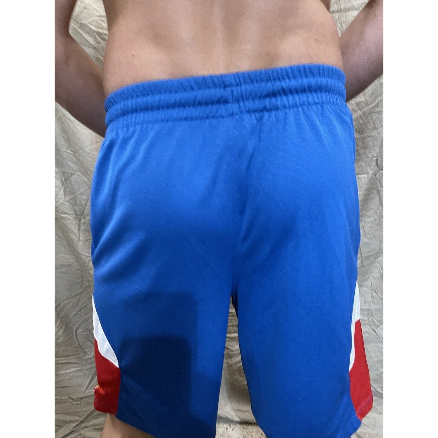 Men's Pro Edge Medium Kansas University Basketball Shorts Blue