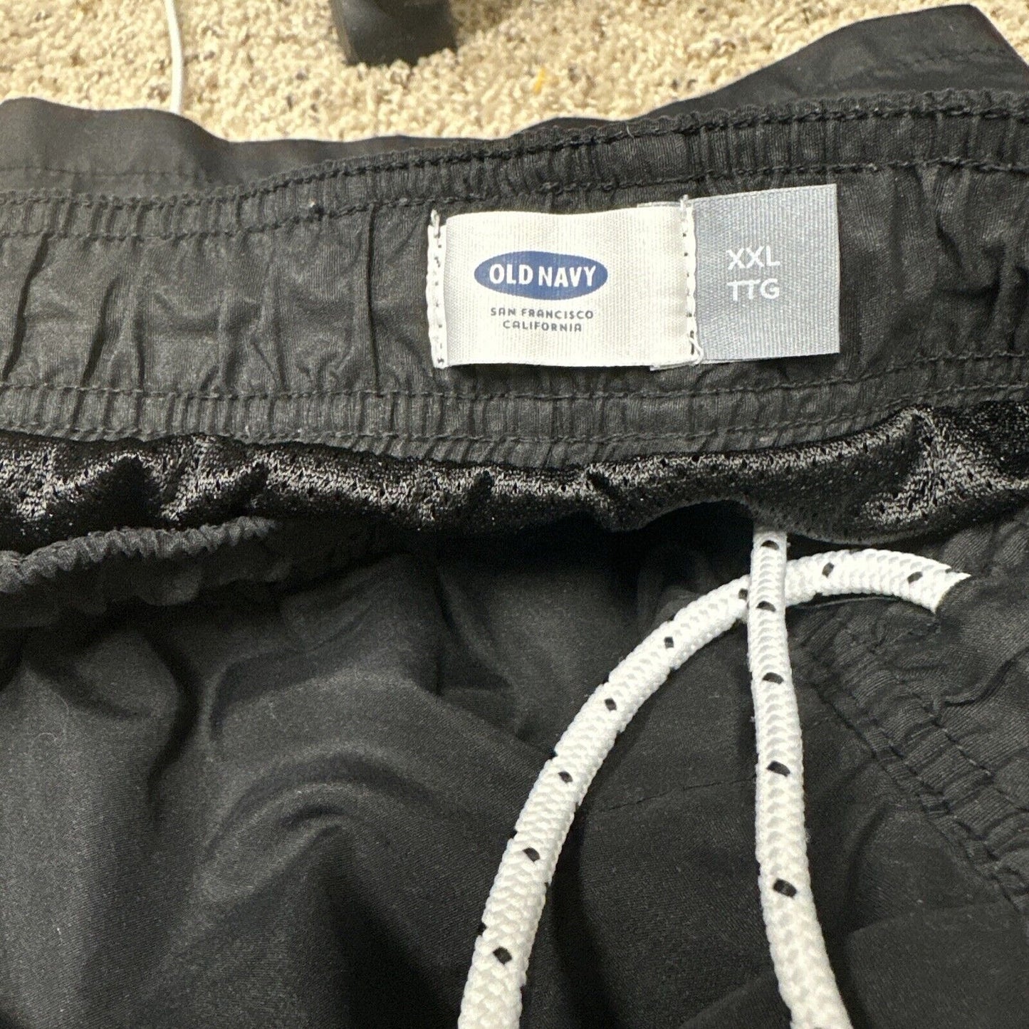 Men’s Old Navy Xxl Black Shorts Trunks With Inner Lining