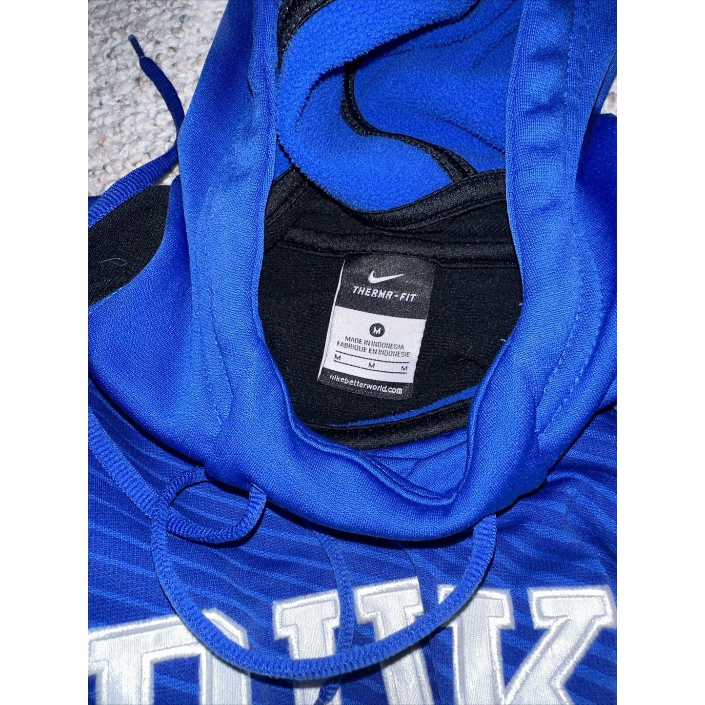 Men’s Blue Medium Nike Therma-fit Hoodie Duke