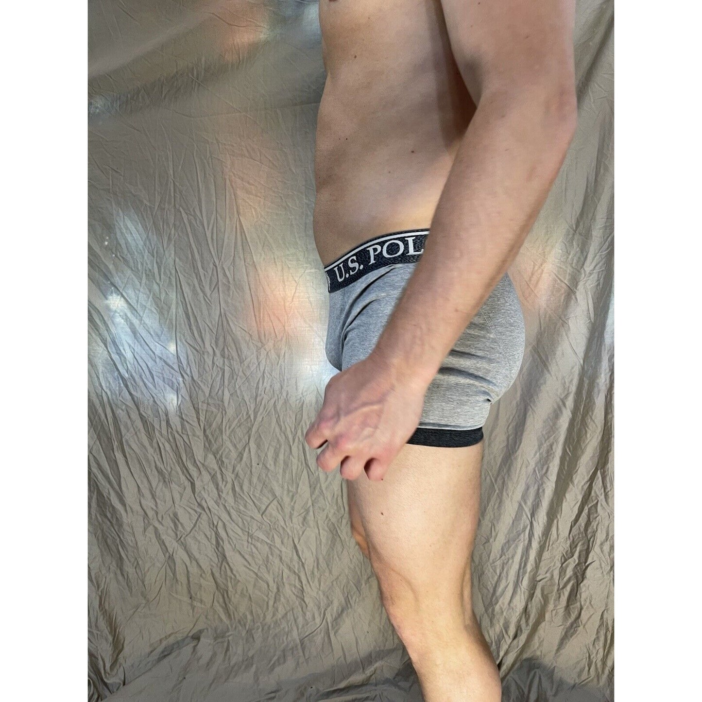 men's u.s. polo assn small Dark And Light gray boxer briefs